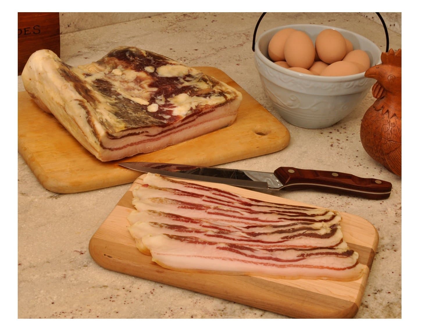 Johnston County Hams Curemaster’s Reserve Mangalitsa Bacon (2lbs) – Thick Sliced, Hearty, Hickory Smoked, and Expertly Dry Cured