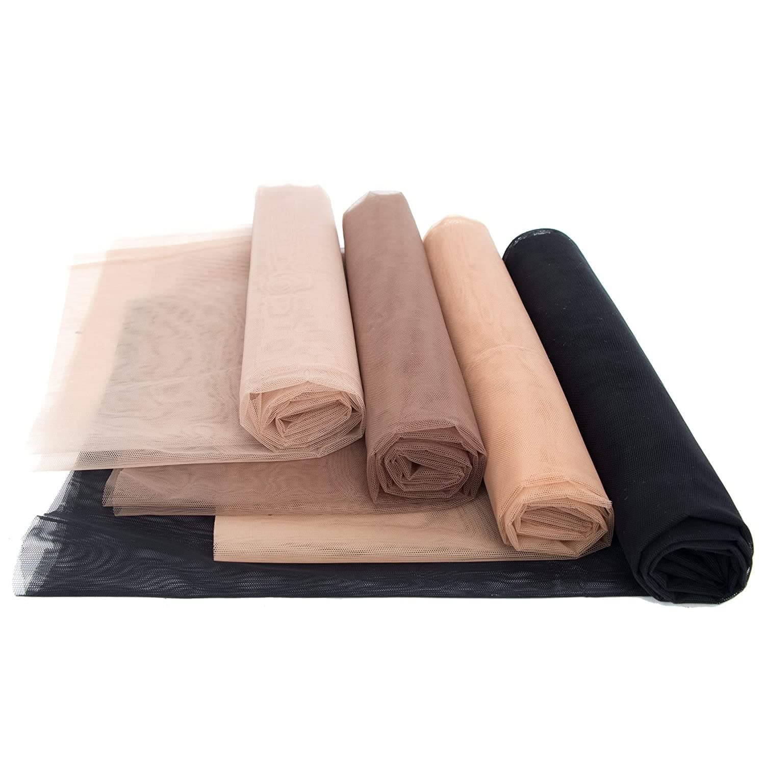 gexworldwide(1/2 Yard (46cm x 100cm ), Light Brown) - GEX Swiss Lace Net for Making Lace Wig Closure Caps Toupee, Foundation Wig Accessories- 1/2 Yard (46cm x 100cm ), Light Brown Colour