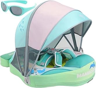 Upgrade 2nd Generation Baby Infant Soft Solid Non-Inflatable Float Lying Swimming Ring Children Waist Float Ring Floats Pool Toys Swim Trainer Classic Swim Ring (Green C)