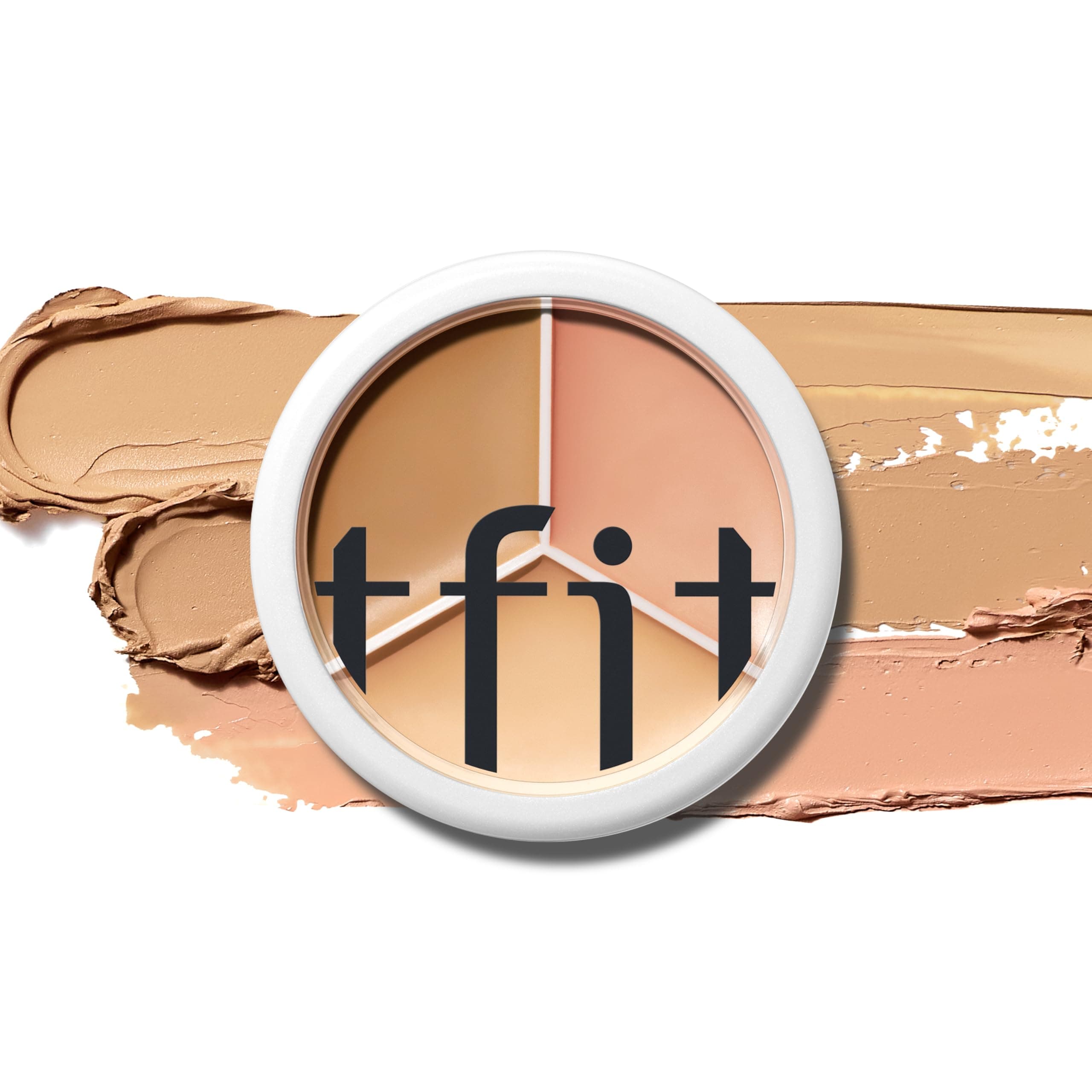 TFIT Cover Up Pro Concealer Palette - 3-in-1 Full Coverage Color Correcting Cream for Dark Circles, Spots, Puffiness (02 Warm, 15g)