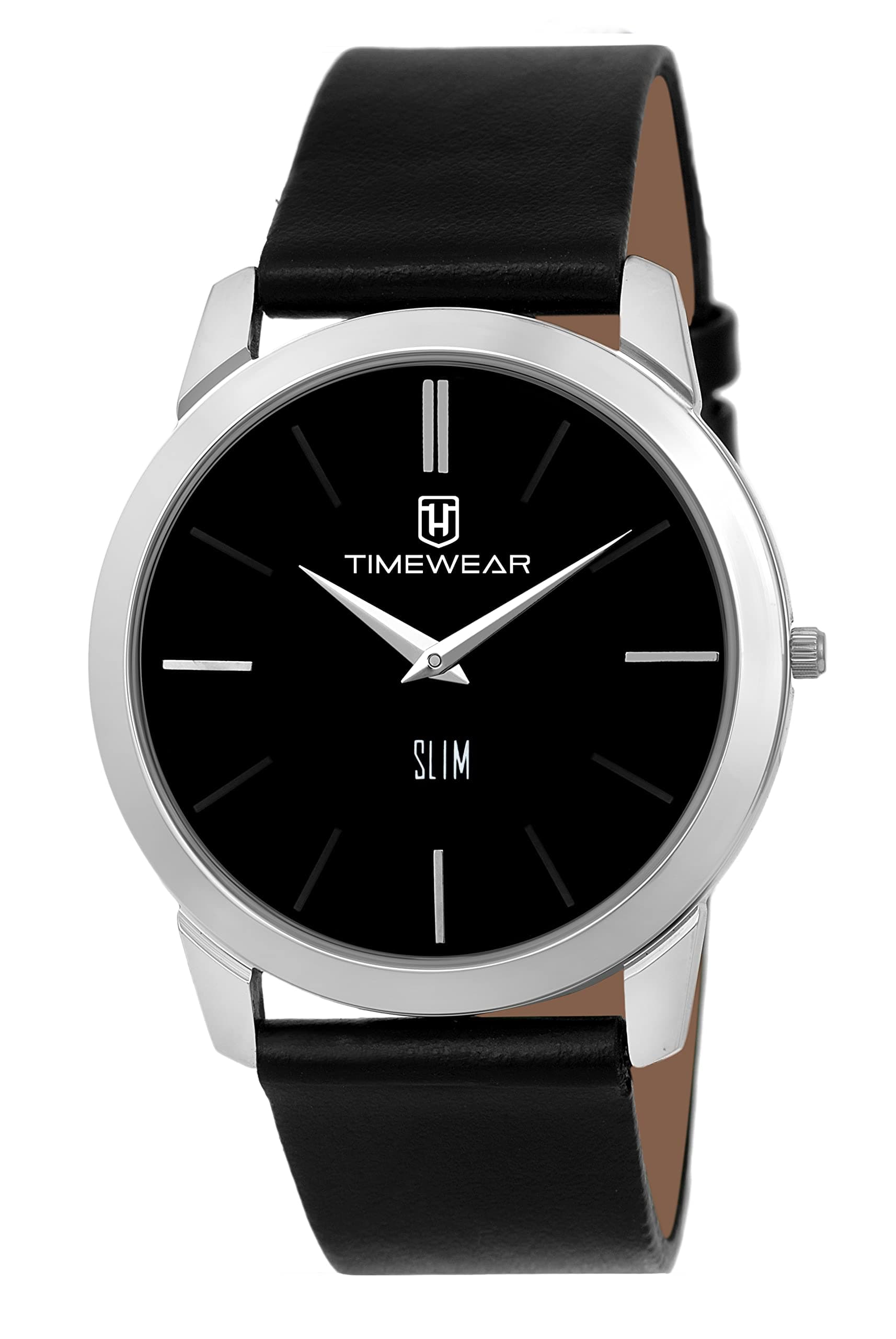 Analog Slim Two Hands Leather Strap Watches for Men