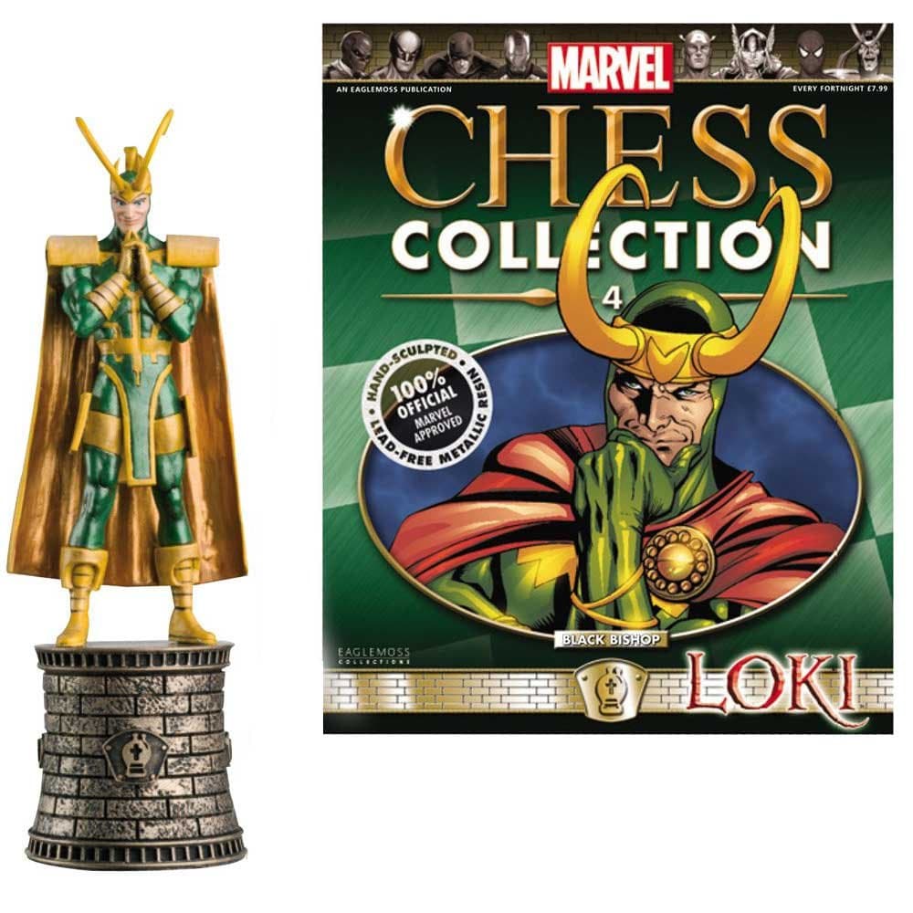 Loki Marvel Chess Figure & Magazine #4 Black Bishop