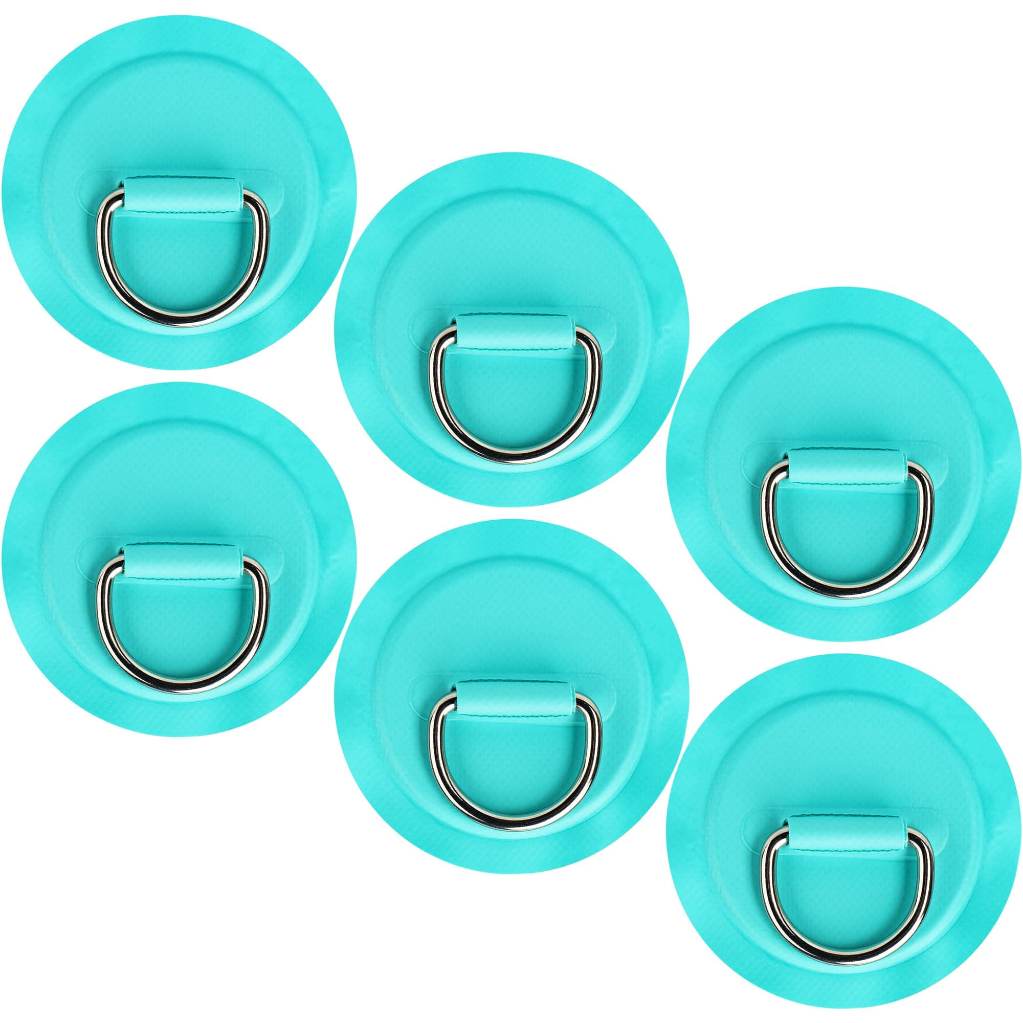 Omoojee Stainless Steel D-Ring Patch Kit, PVC Paddle Board D-Rings for Kayak, Inflatable Boat, Caneo, SUP, No Glue Included, Water-Proof