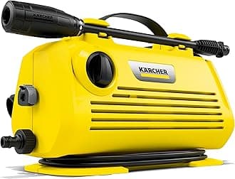 Kärcher K 2 Horizontal Electric Power Pressure Washer, 1700 PSI, 1.4 GPM, with 1 Spray Wand and Pressure Hose, Compact Design, Easy to Store