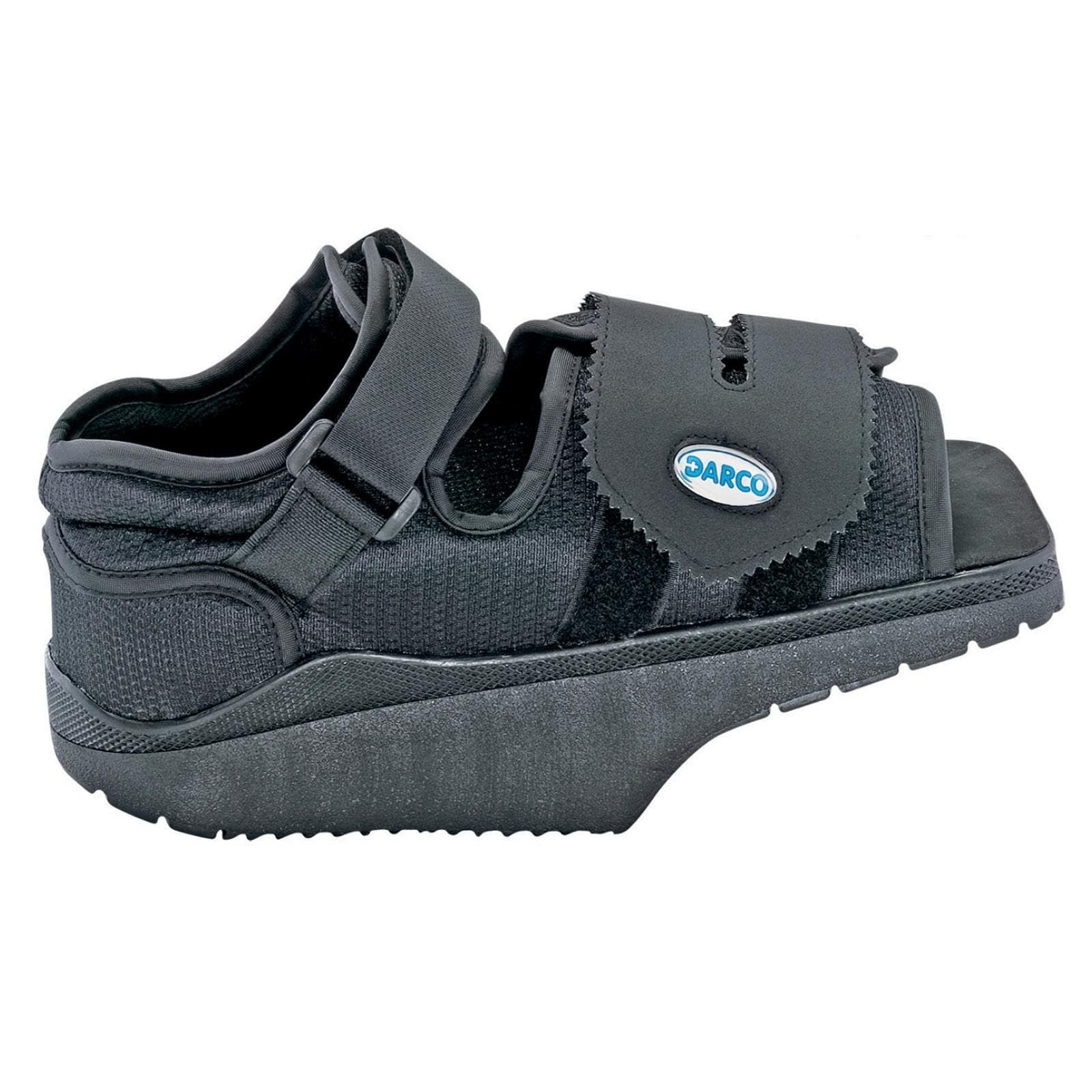 Darco OrthoWedge Off-Loading Pressure Relieving Shoe - NHS Supplied Protective Medical Shoe for Post-Op Rehab & Diabetic Ulcerations of the Forefoot - Left/Right Foot - Unisex - 5 Sizes - Black - M