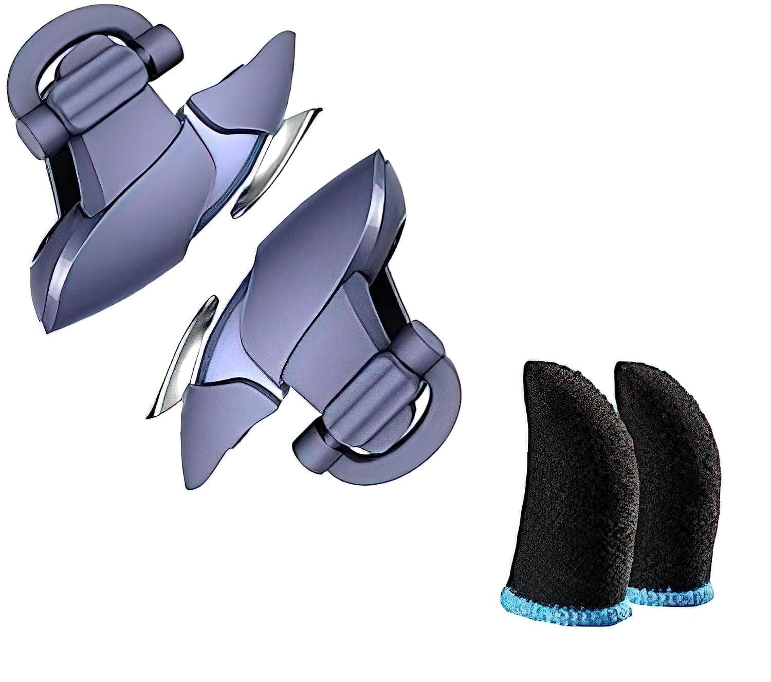 BLAXSTOC S-6 Pubg Mobile Trigger Gaming Gamepad Sensitive Triggers L1 R1 Shooting Aim Button Joystick Gamepad Controller for All Smartphone WITH SLEVES