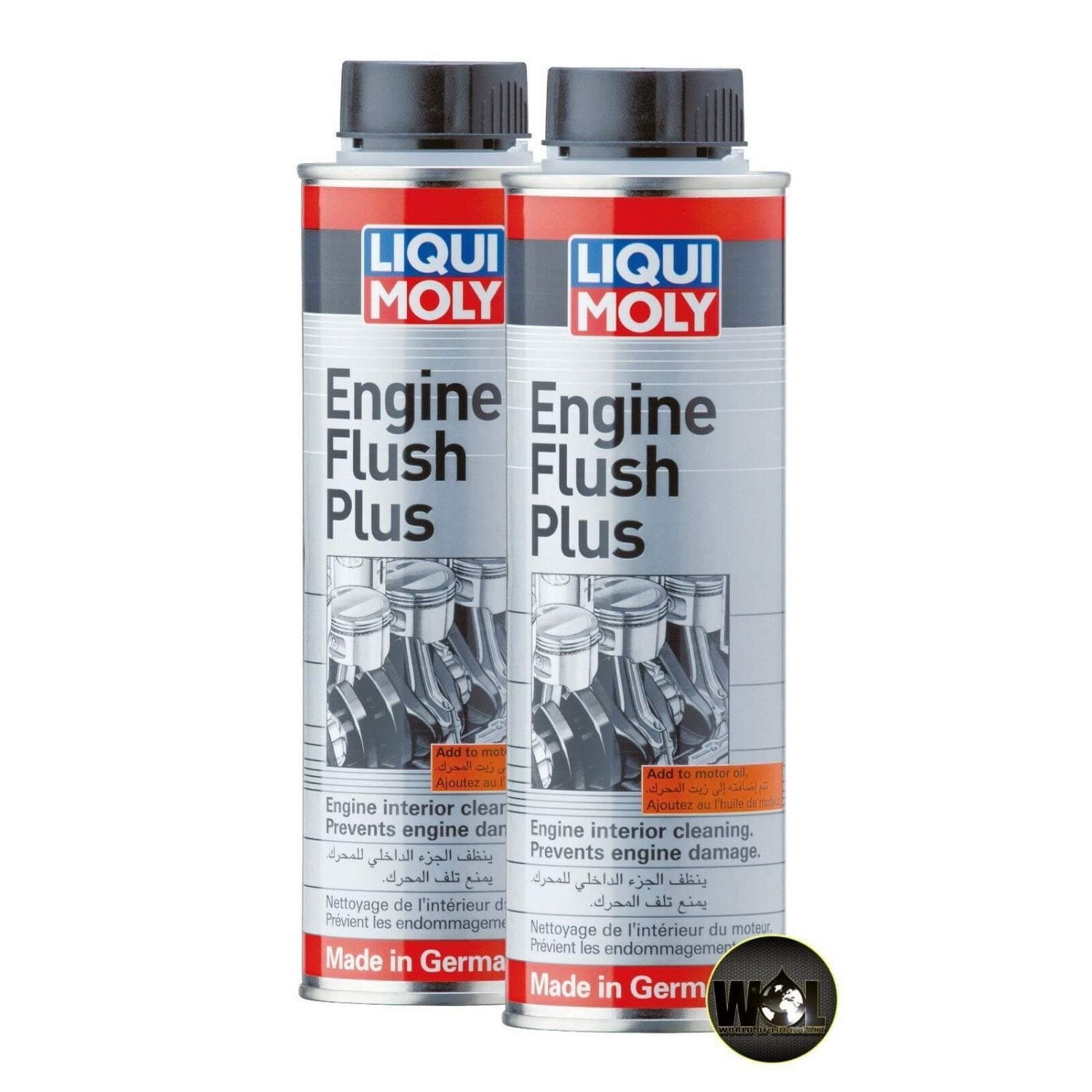 WOL Best Engine Flush Cleaner Liqui-Moly Engine Flush Plus 8374 Deposits and Sludge Cleaner 300 ML – 2 UNIT