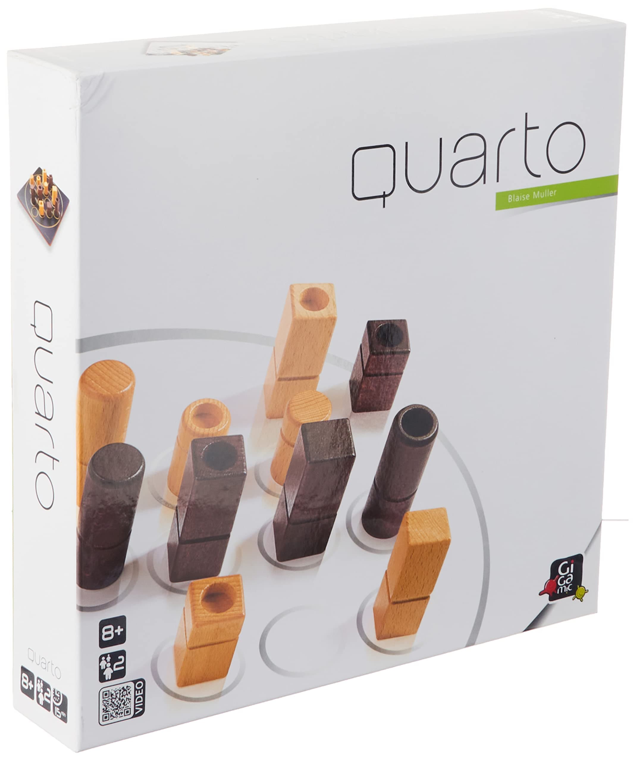Gigamic Quarto Strategy Classic Game, Multi Color