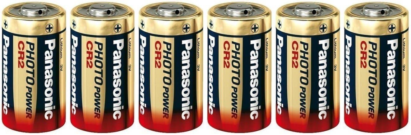 6 x Panasonic DL-CR2 Lithium Battery 3V