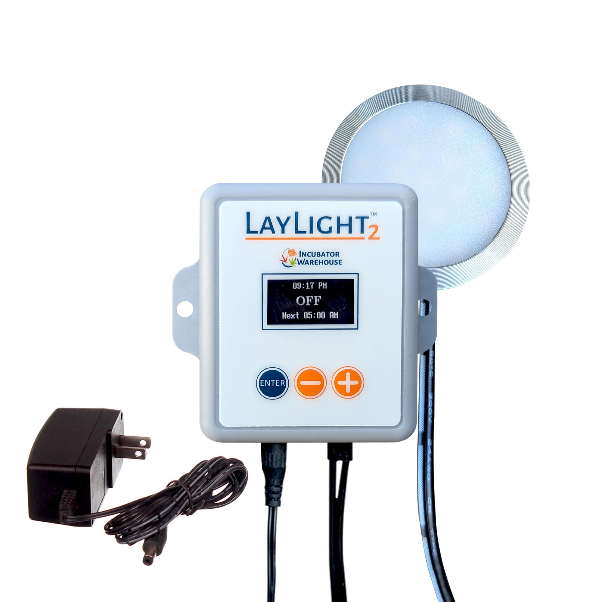 Incubator Warehouse AutoCoop LayLight2 with Smart Timer - Automatic Chicken Coop LED Daylight Extender - Chicken Coop Light with Programmable Settings for Boosting Chicken Egg Production