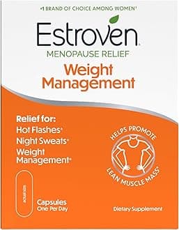 Weight Management for Menopause Relief - 30 Ct. - Clinically Proven Ingredients Help Manage Weight, Provide Night Sweats & Hot Flash Relief* Drug-Free & Gluten-Free Caplets
