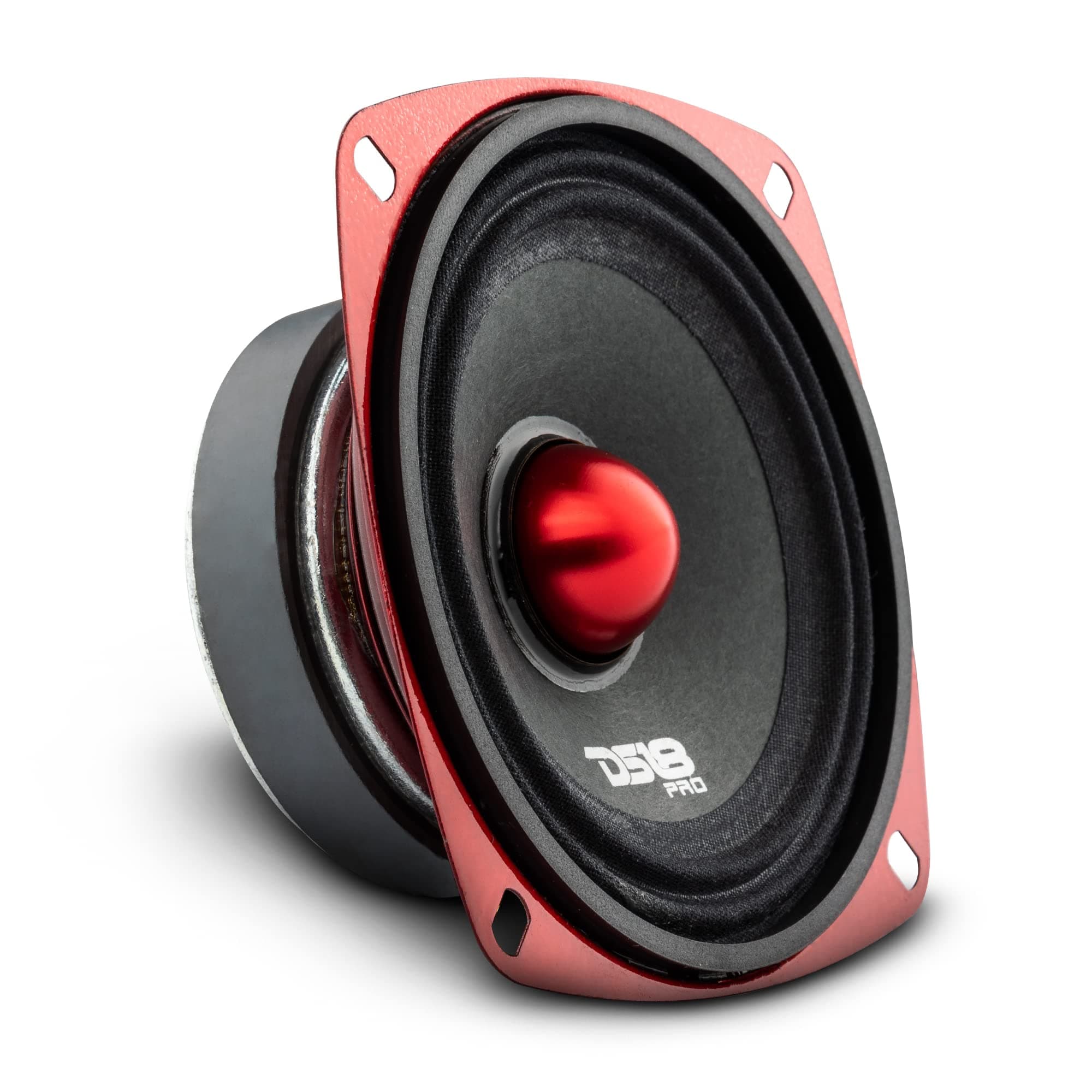 PRO-X4.4BMSL Car Speaker 4" Shallow Mid-Range Loudspeaker with Bullet 200 Watts Max Power 100 Watts RMS 4-Ohm - Boost Your Sound System’s Volume - 1 Speaker