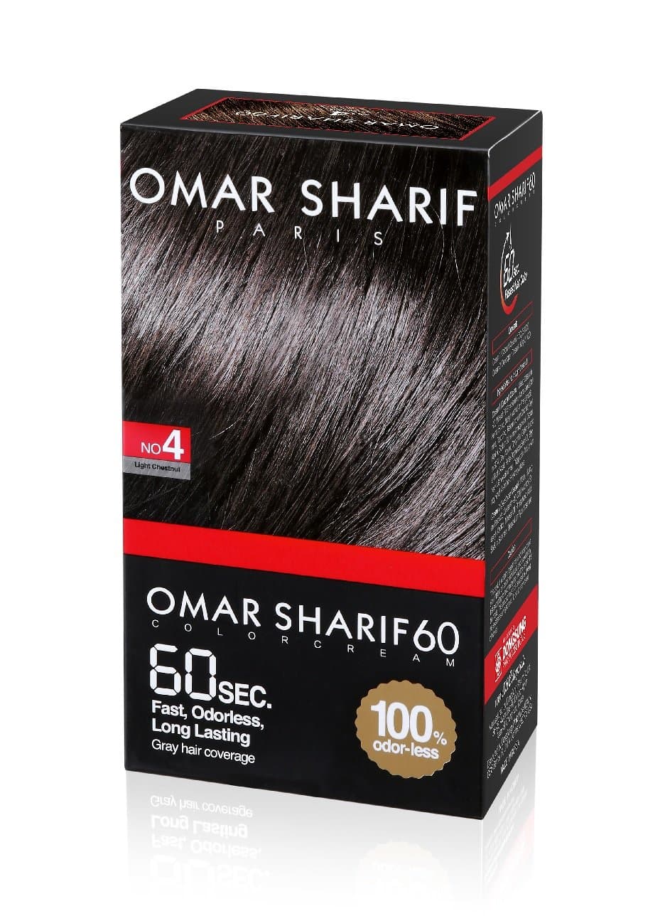 OmarSharif 60sec Color Cream 4 Light Chestnut
