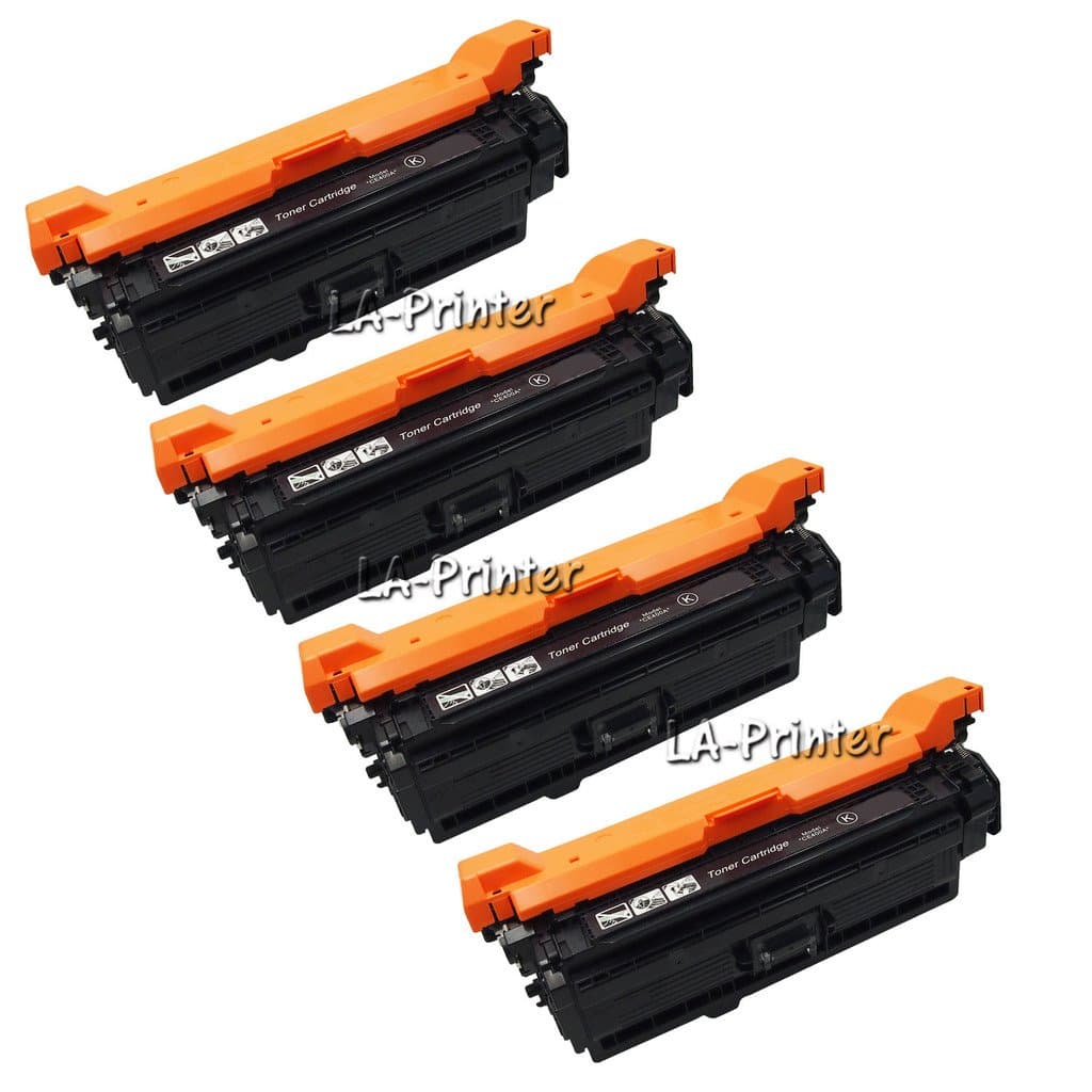 LA Printer Compatible Black CE400A Toner Cartridge for HP LaserJet Enterprise 500 color M551dn M551n M551xh MFP M575dn MFP M575F, LaserJet Pro 500 color MFP M570dn 570dw-4 Pack