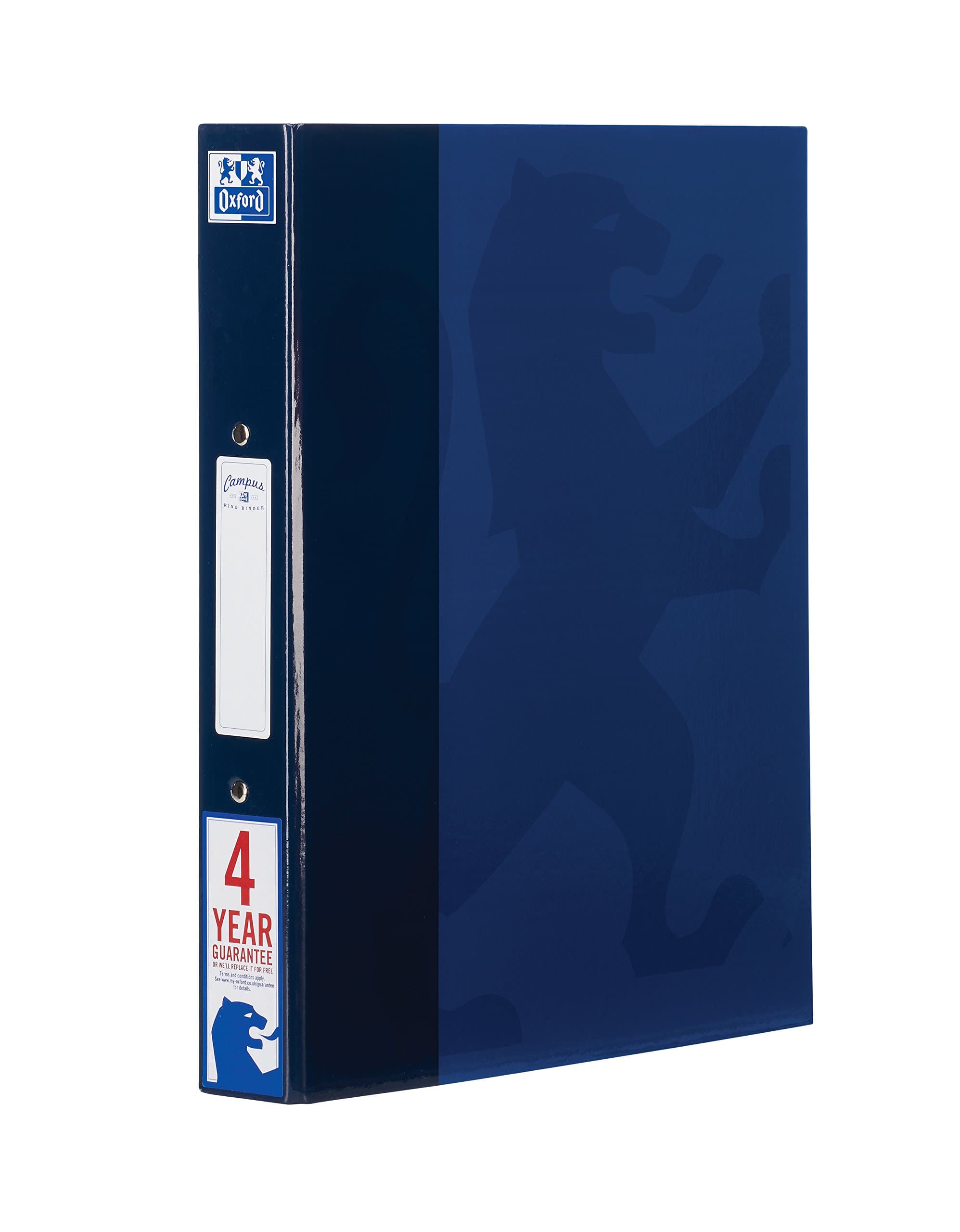 Oxford Campus A4 Ring Binder, 25 mm - Navy