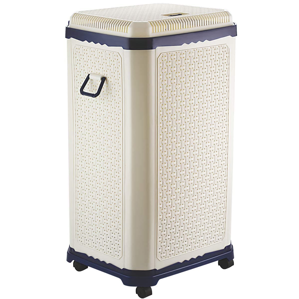 Primeway Setag XXL MP Laundry Utility Storage Polypropylene Basket w/Lid on 4 wheels, 65L, Blue