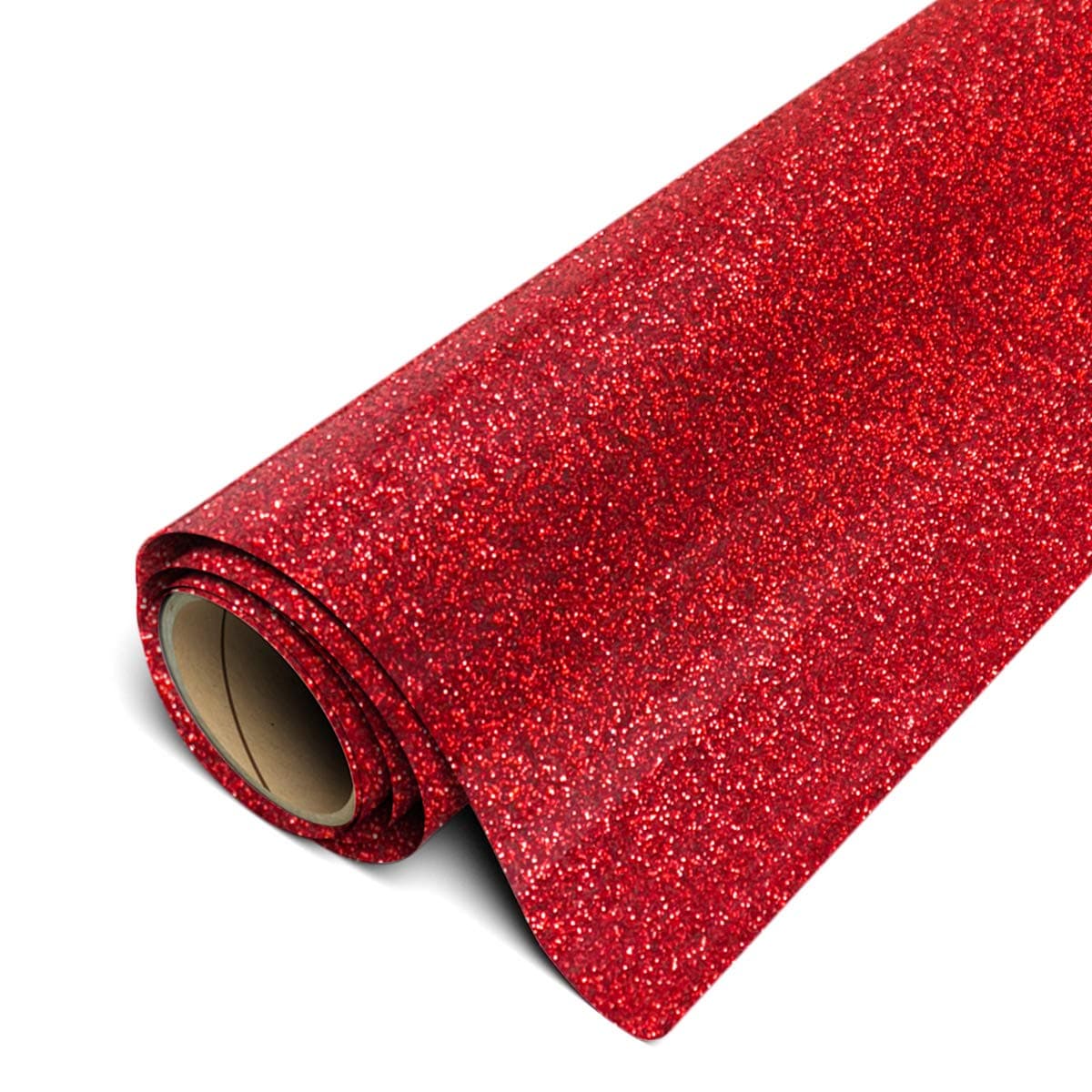 Siser Glitter HTV 20" x 3ft Roll - Iron on Heat Transfer Vinyl (Red)