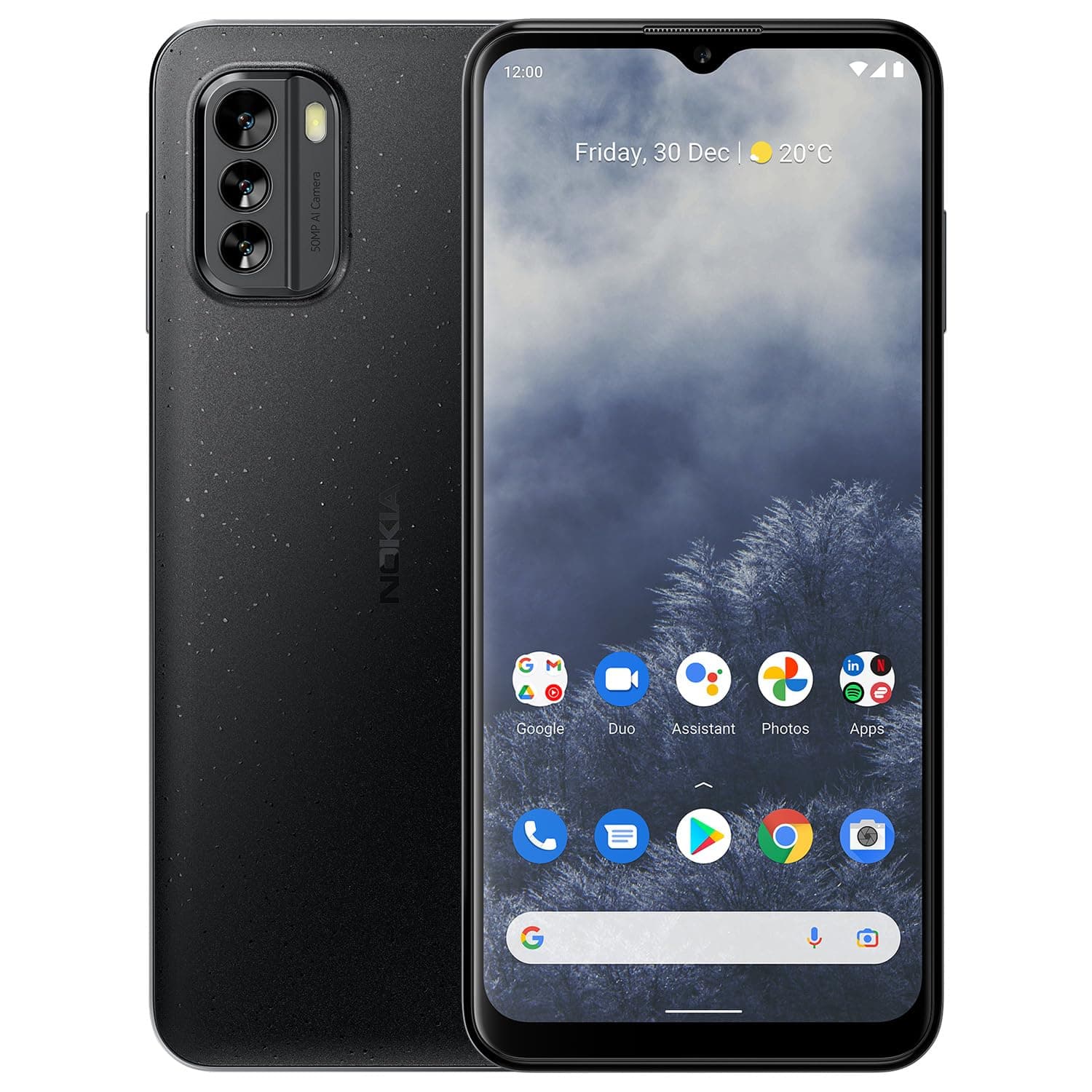 G60 5G | Android 14 | Dual SIM | Unlocked Smartphone | 6/128GB | 6.58-Inch Screen | 50MP Triple Camera | Pure Black