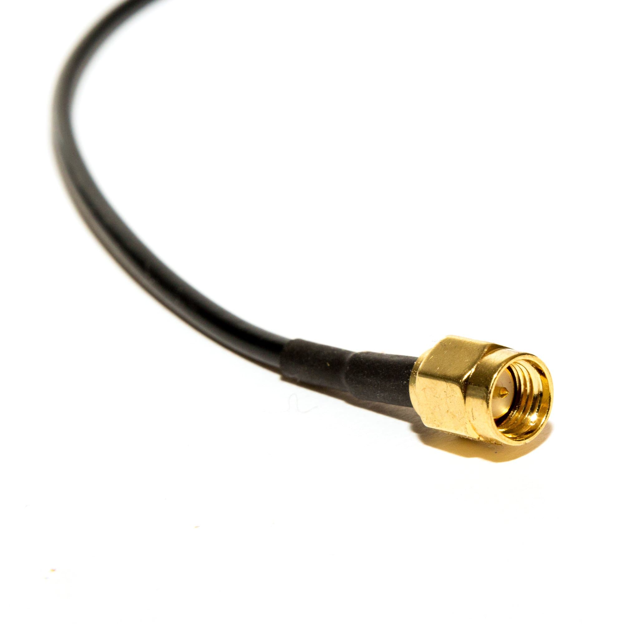 NooElec Ham It Up Upconverter Accessory - SDR Connector Cable For SMA-Style SDRs (HackRF). Male SMA to Male SMA pigtail, RG174, 0.5' (15cm) length
