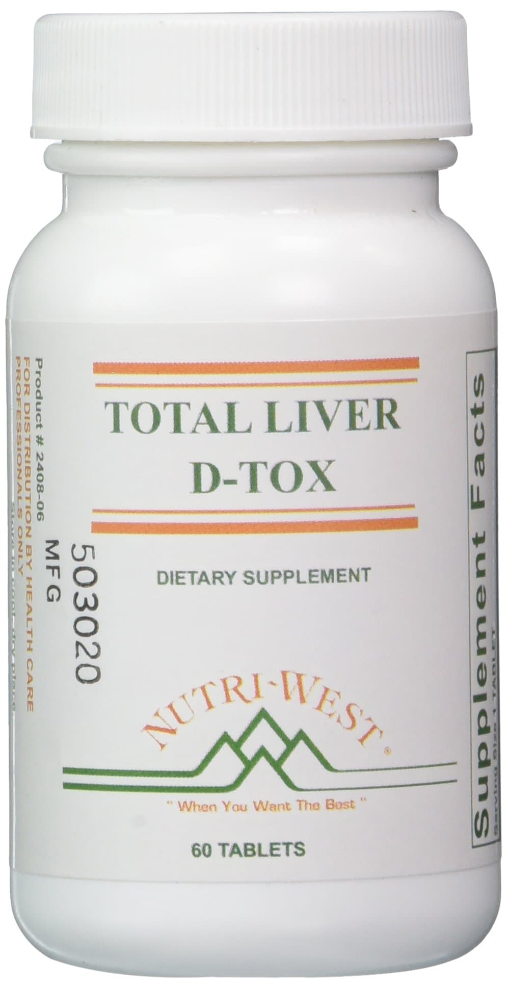 Total Liver D-Tox - 60 Tablets, White