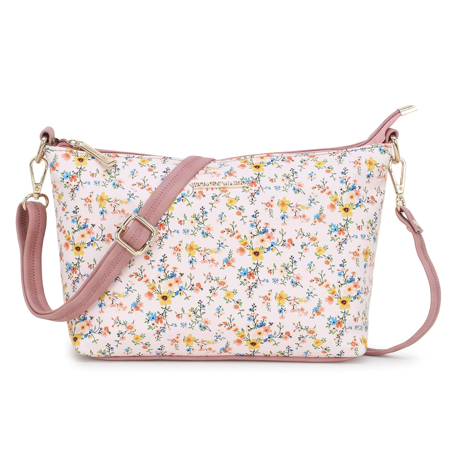 WOMEN'S SLING BAG (WHITE,PINK)