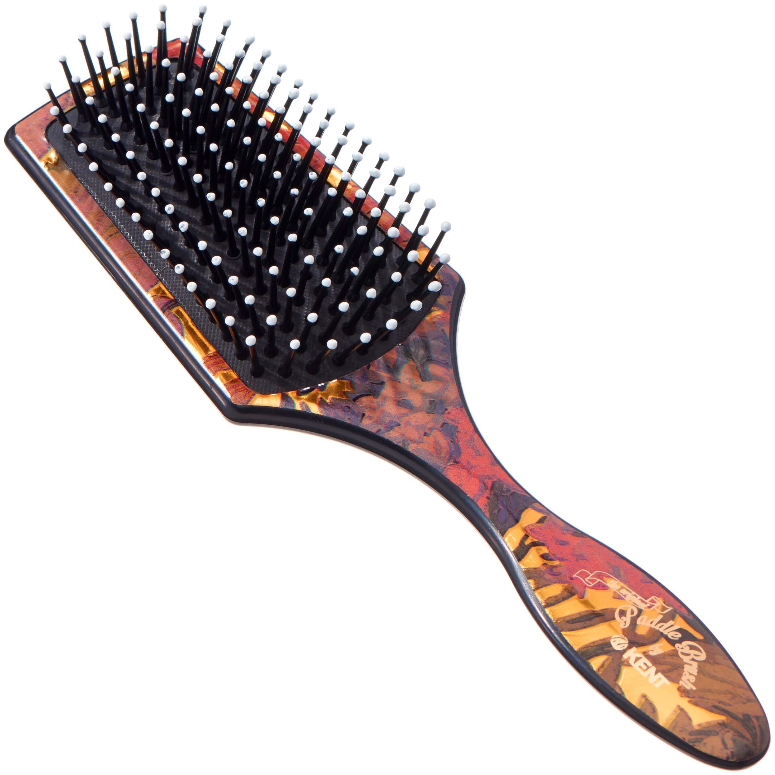 Paddle Brush Florel Design, Small