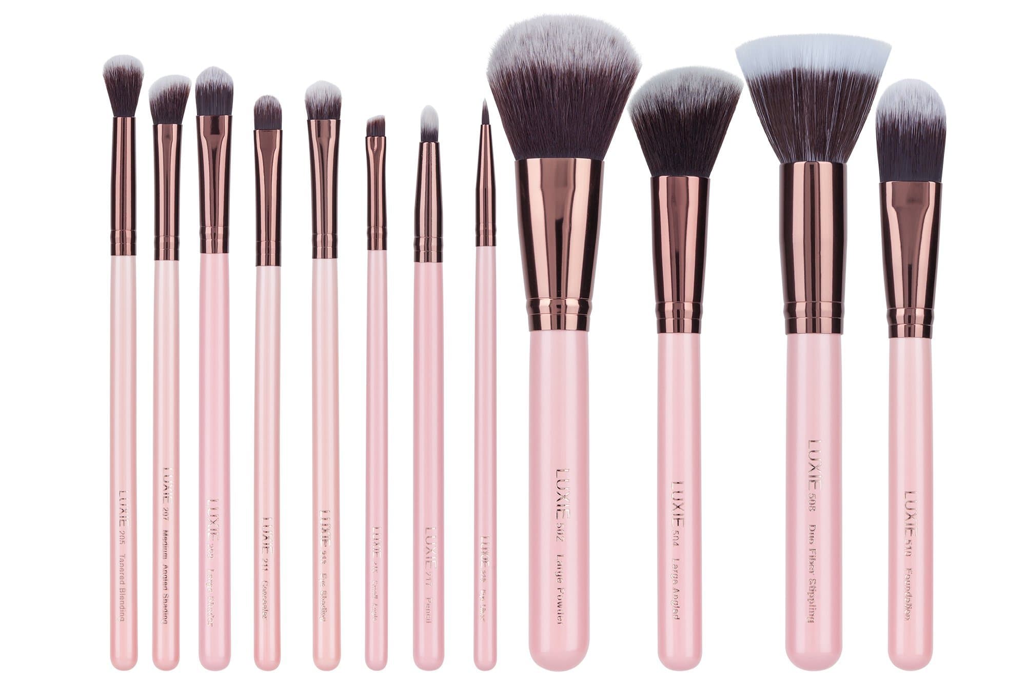 LUXIE Rose Gold Makeup Brush Set