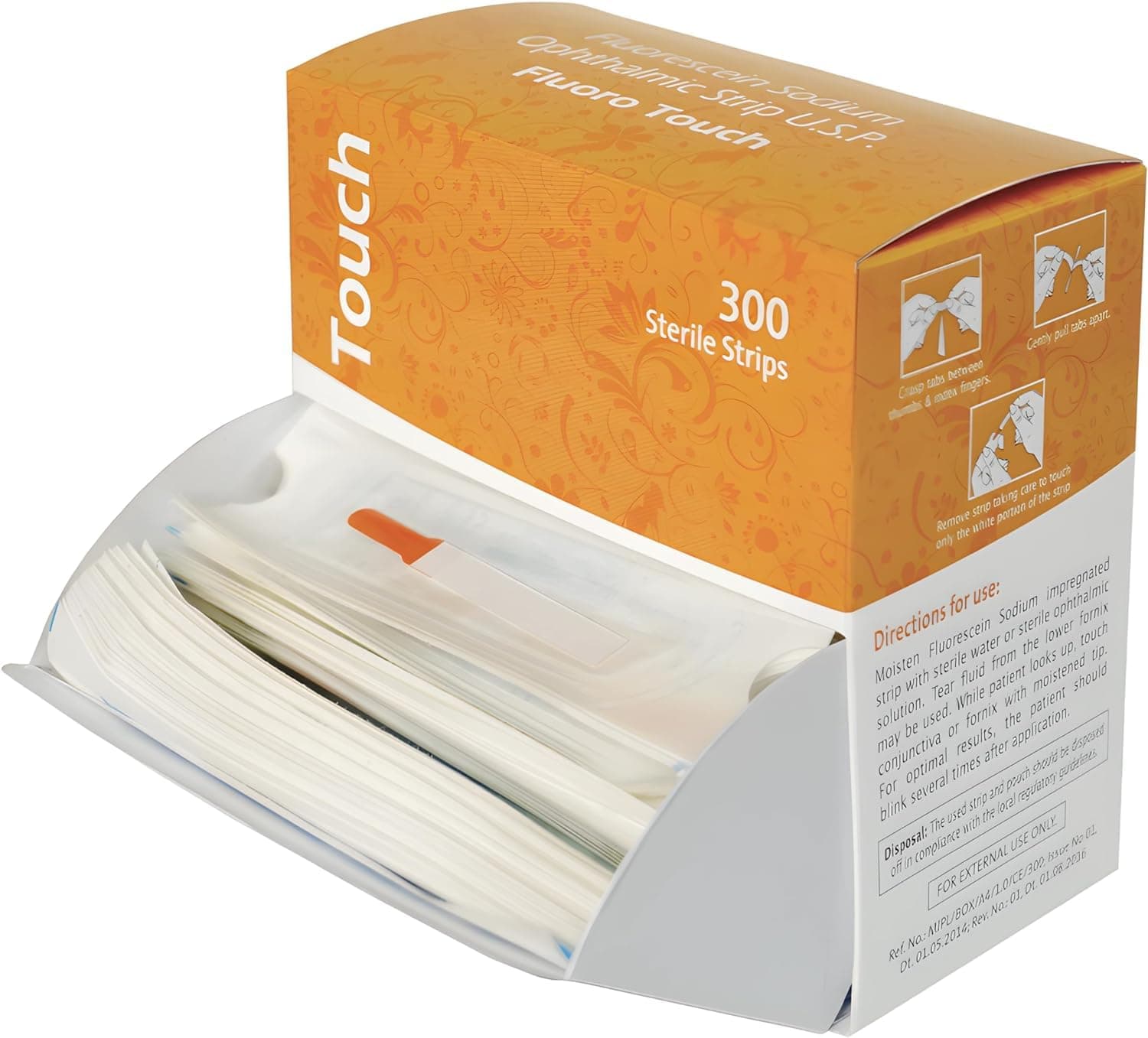 Ophthalmic Fluoro Touch Strips - 300 Strips by