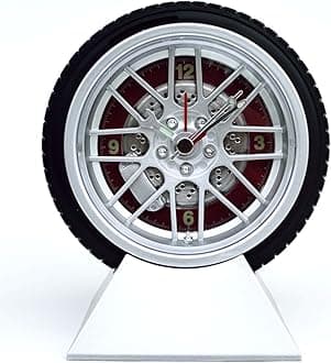 Wheel and Tire Desk Clock