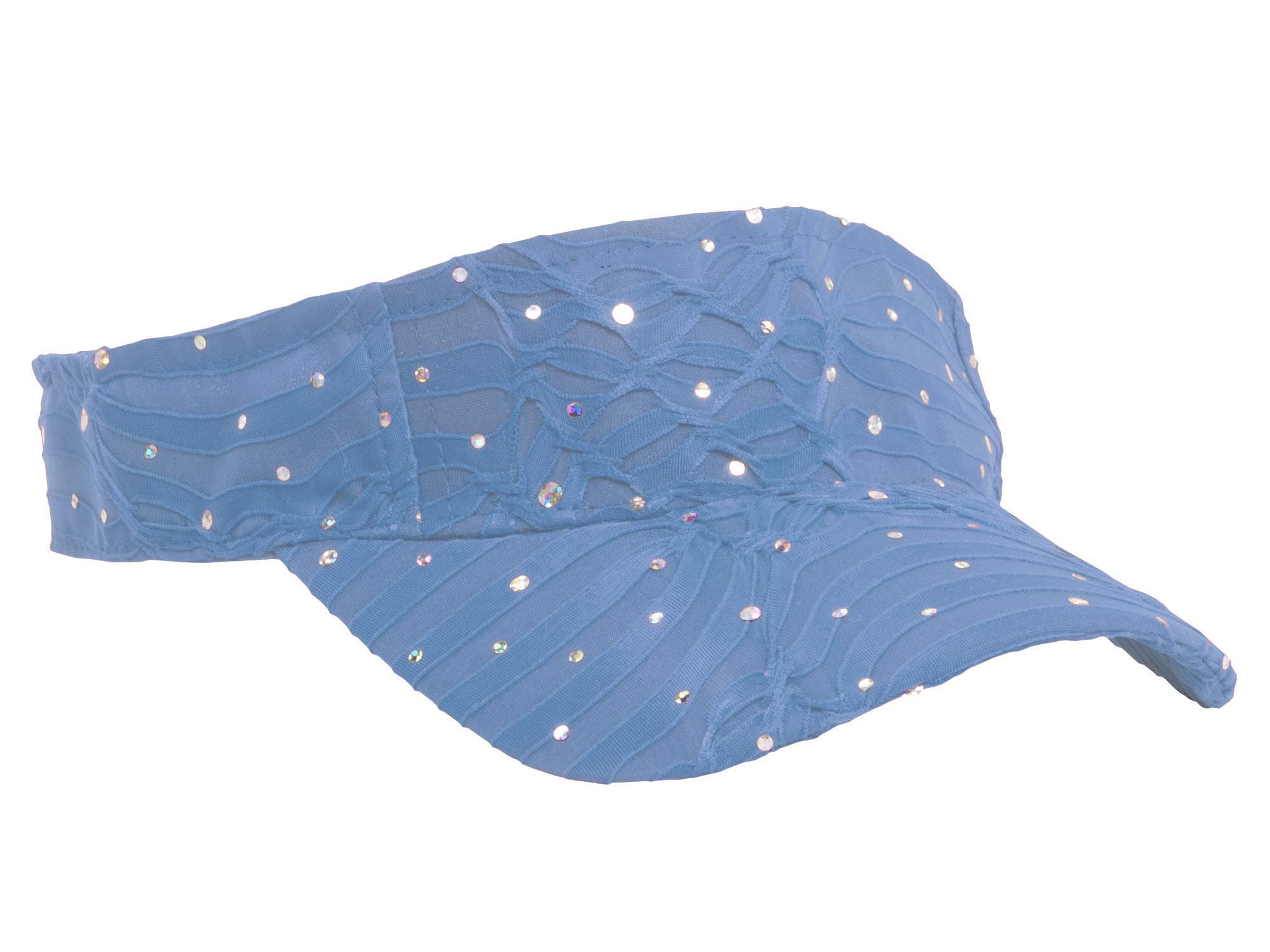 GreatlookzGlitter Sequin Visor for Ladies, Light Blue