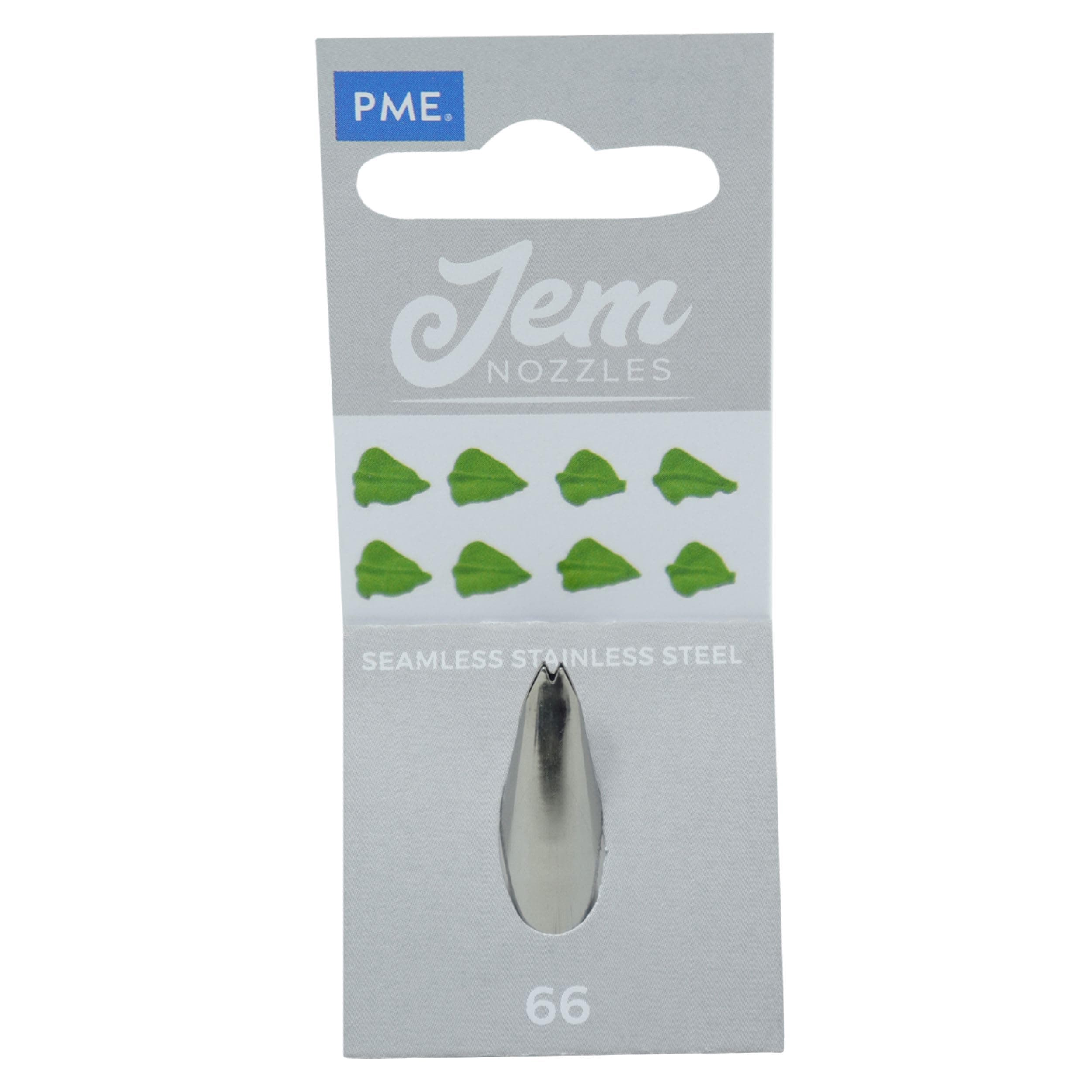 PME JEM Small Leaf Piping Nozzle no. 66, Silver
