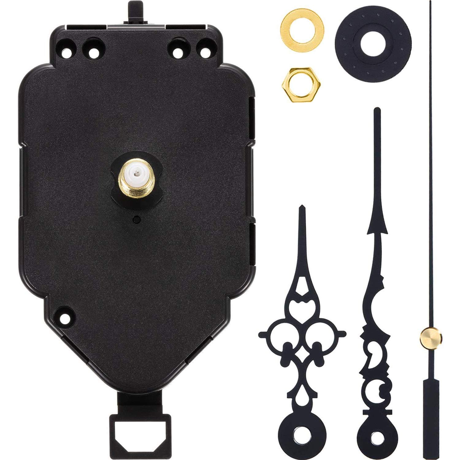 Hicarer Pendulum Clock Movement Quartz DIY Movement Kits Replacement Pendulum Clock Movement Mechanism (Shaft Length 0.79 Inch)