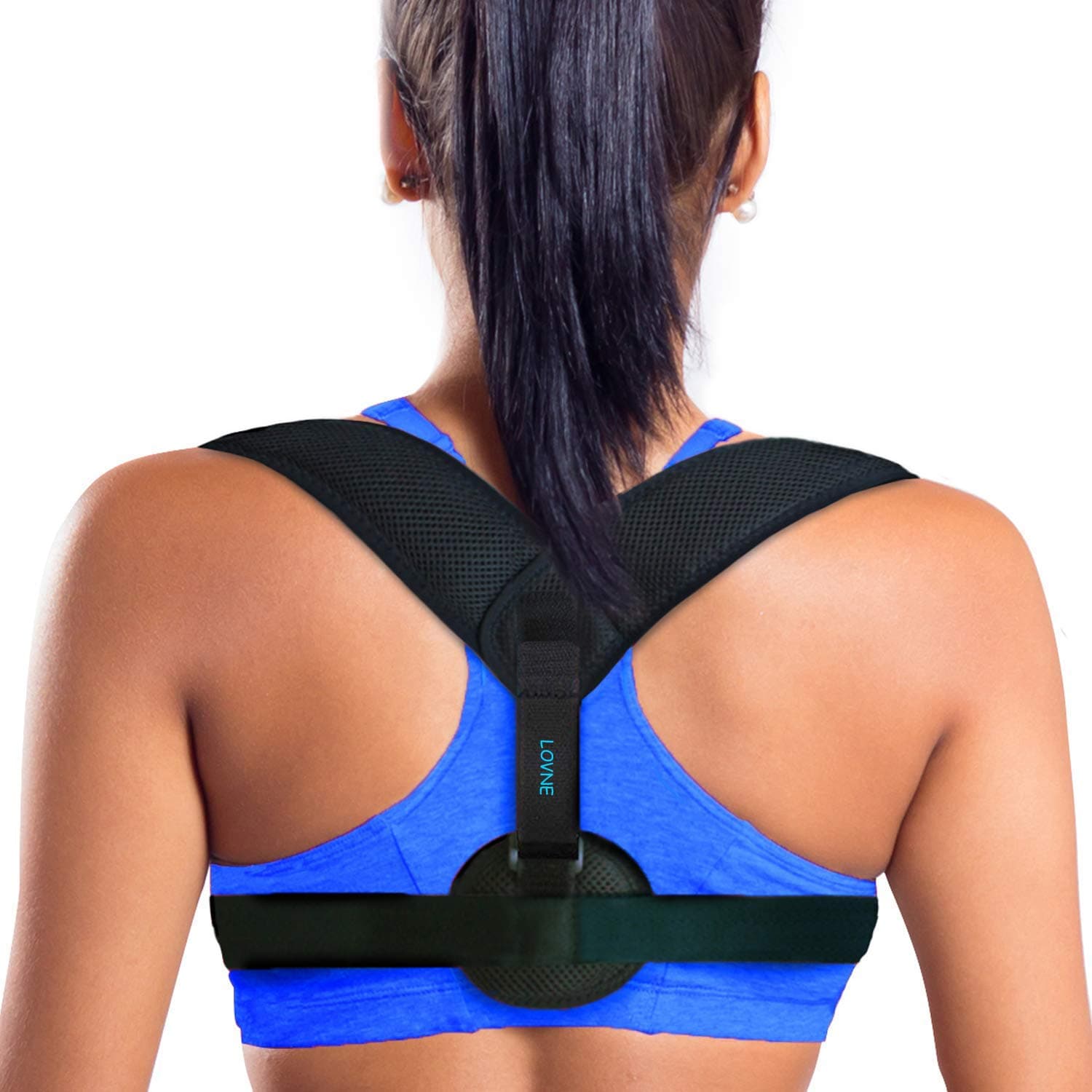 LOVNE Back Posture Corrector Adjustable Support Clavicle Brace Strap for Kids Women and Men