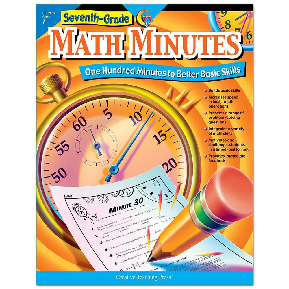 Seventh-Grade Math Minutes: One Hundred Minutes to Better Basic Skills
