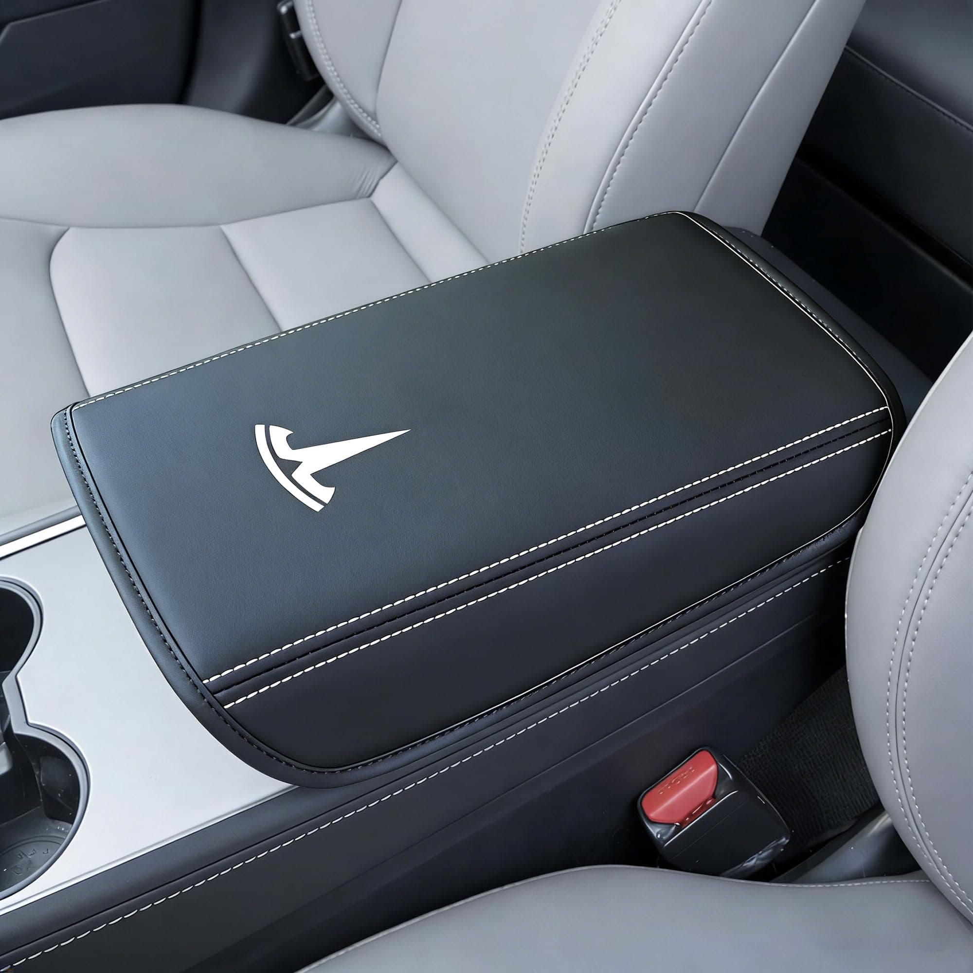 Car Middle Center Console Cover for Tesla Model 3/ Model 3 Highland/Model Y/Y Juniper/YL Accessories Waterproof Middle Arm Rest Cover,Scratch-Resistant Protector Pad