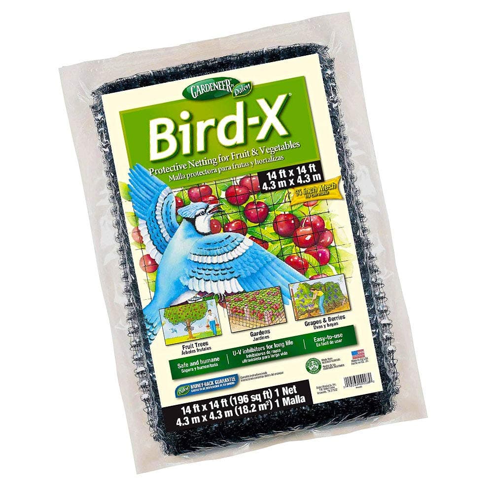 Bird X Protective Mesh Netting - Keep Birds and Pests Away from Your Garden – Non Toxic - Made in The USA - 14' x 14'