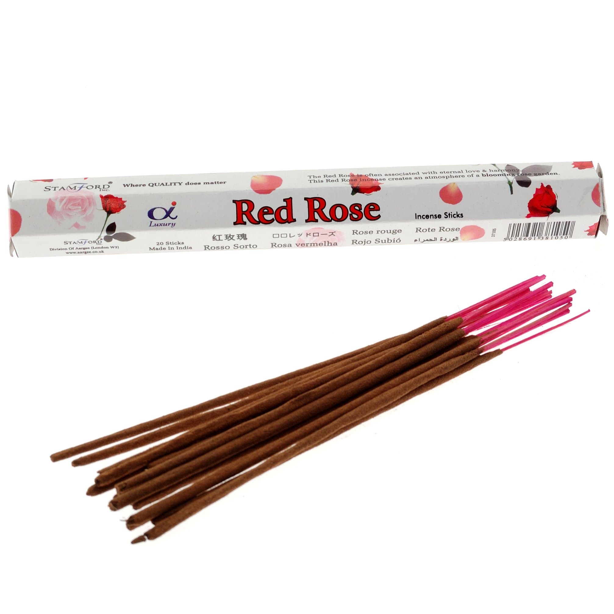 STAMFORD INCENSE STICKS RED ROSE SINGLE PACK
