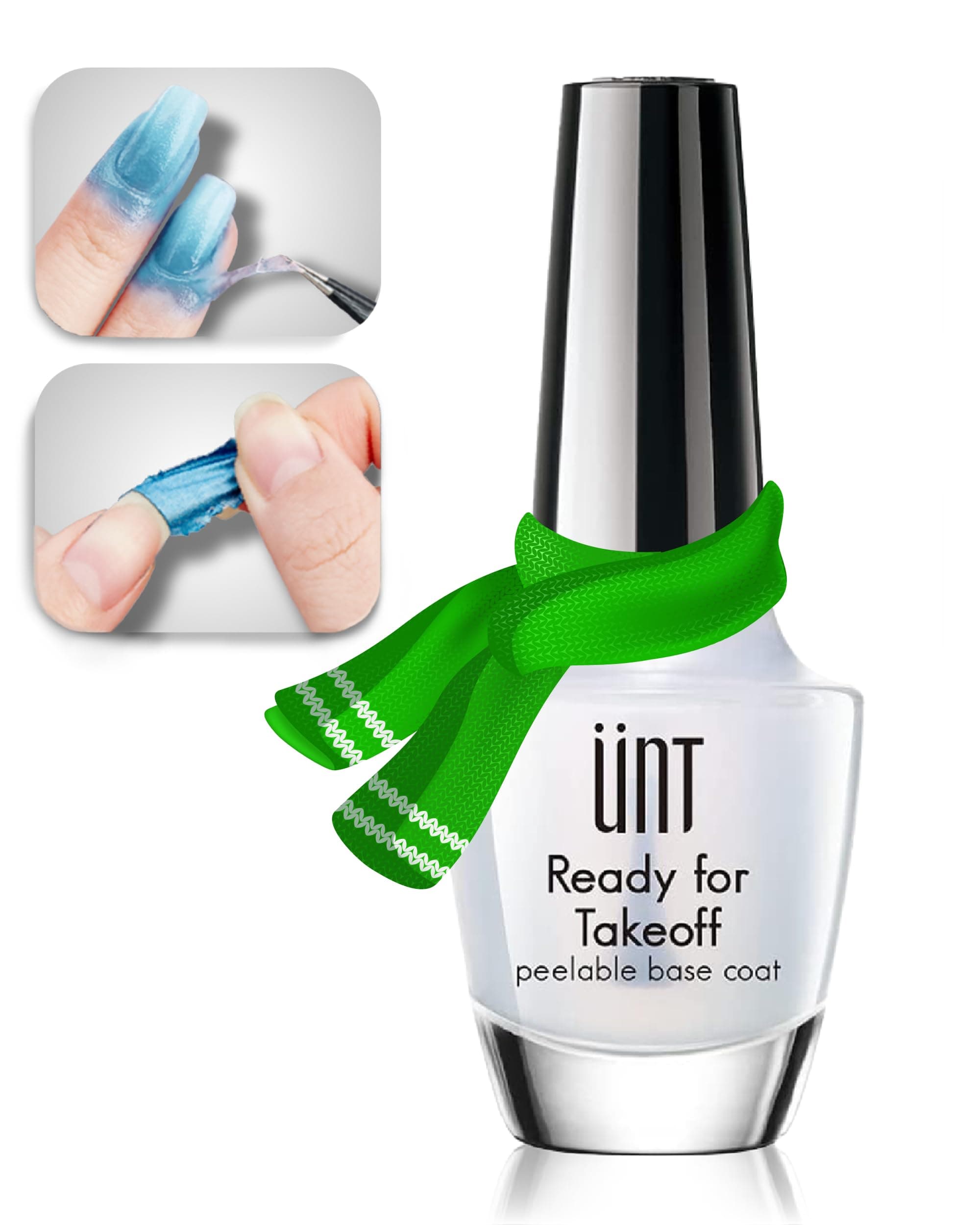 UNT Ready For Take Off Peelable Peel-Off Base Coat 15 ml