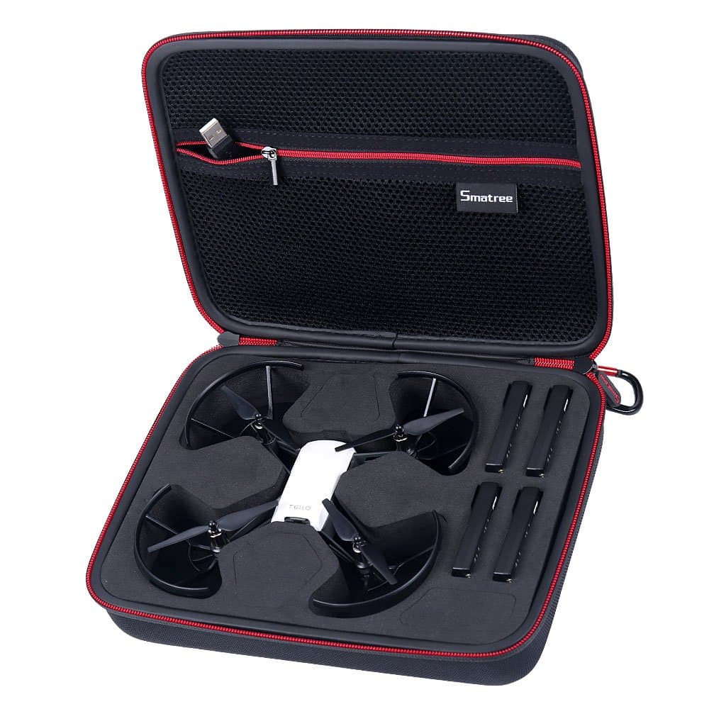 Smatree Carry Case for DJI Tello Drone / 4 Tello Flight Batteries(Tello Drone and 4 Tello Flight Batteries is not Included)