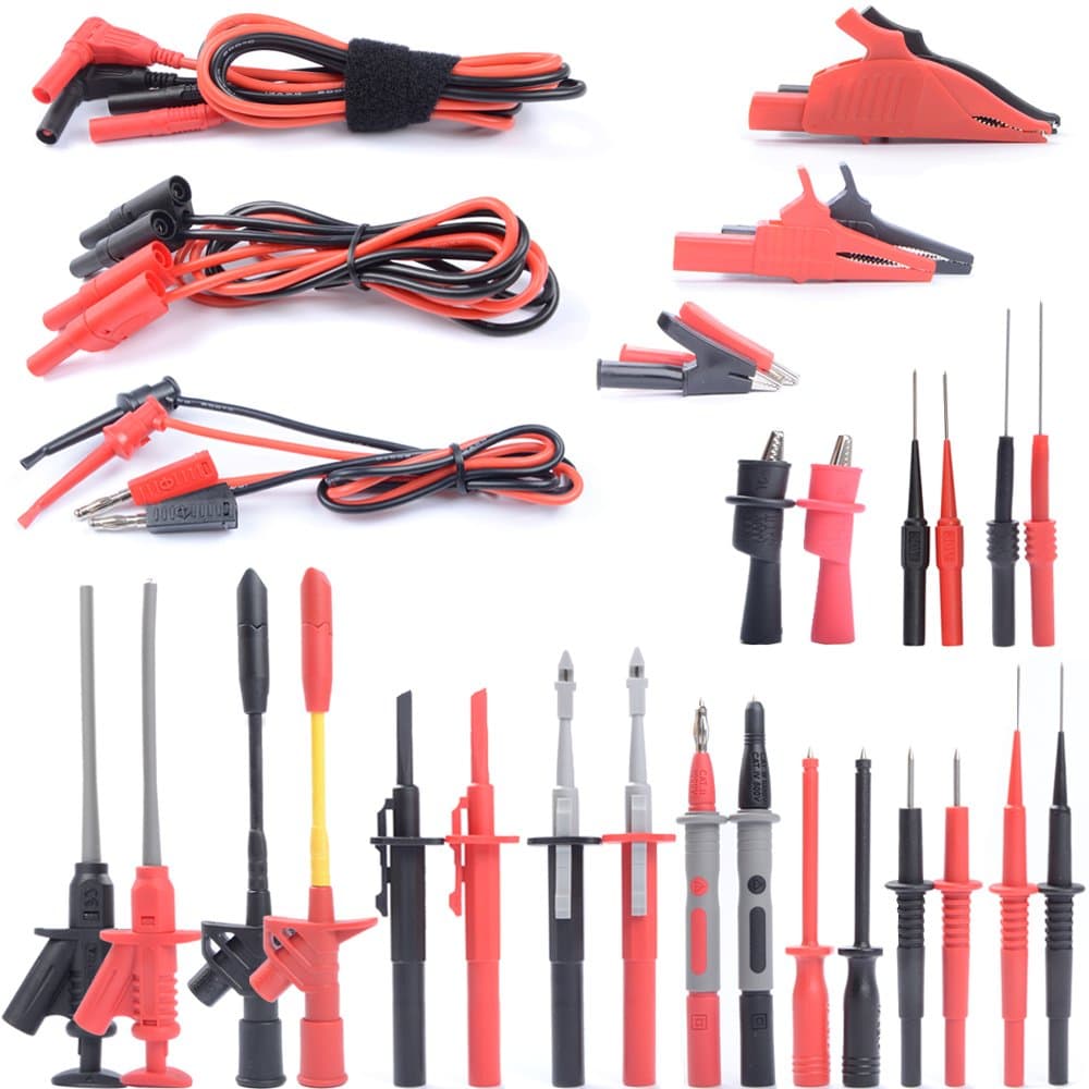 Multimeter Test Lead Kits with Alligator Clips Test Hooks Test Probes Lead