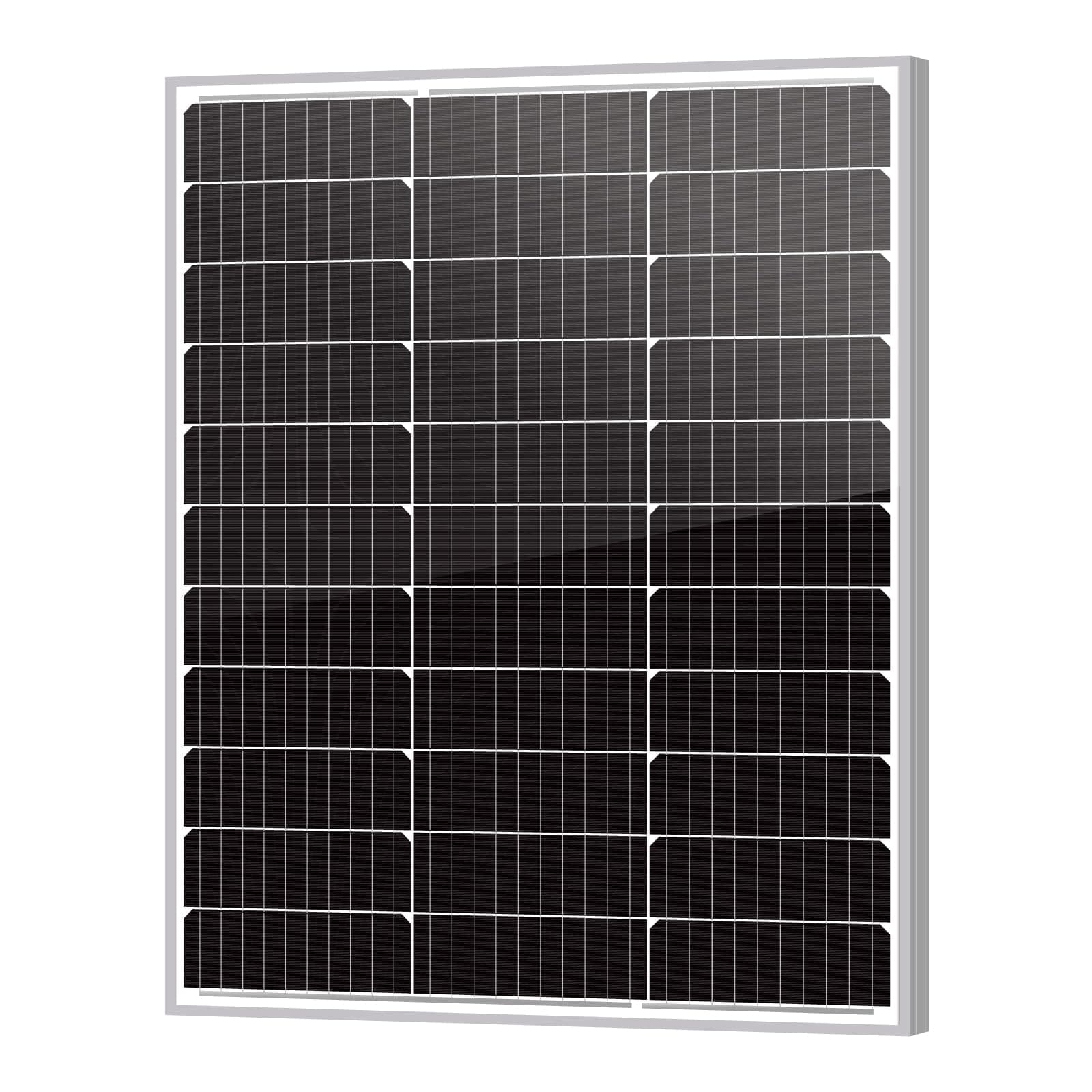 80W(Watt) Solar Panel Monocrystalline 12V 10BB High Efficiency PV Module High-Efficiency Battery Maintainer Power for Battery Charging of Boat RV Camper SUV and Other Off-Grid Applications