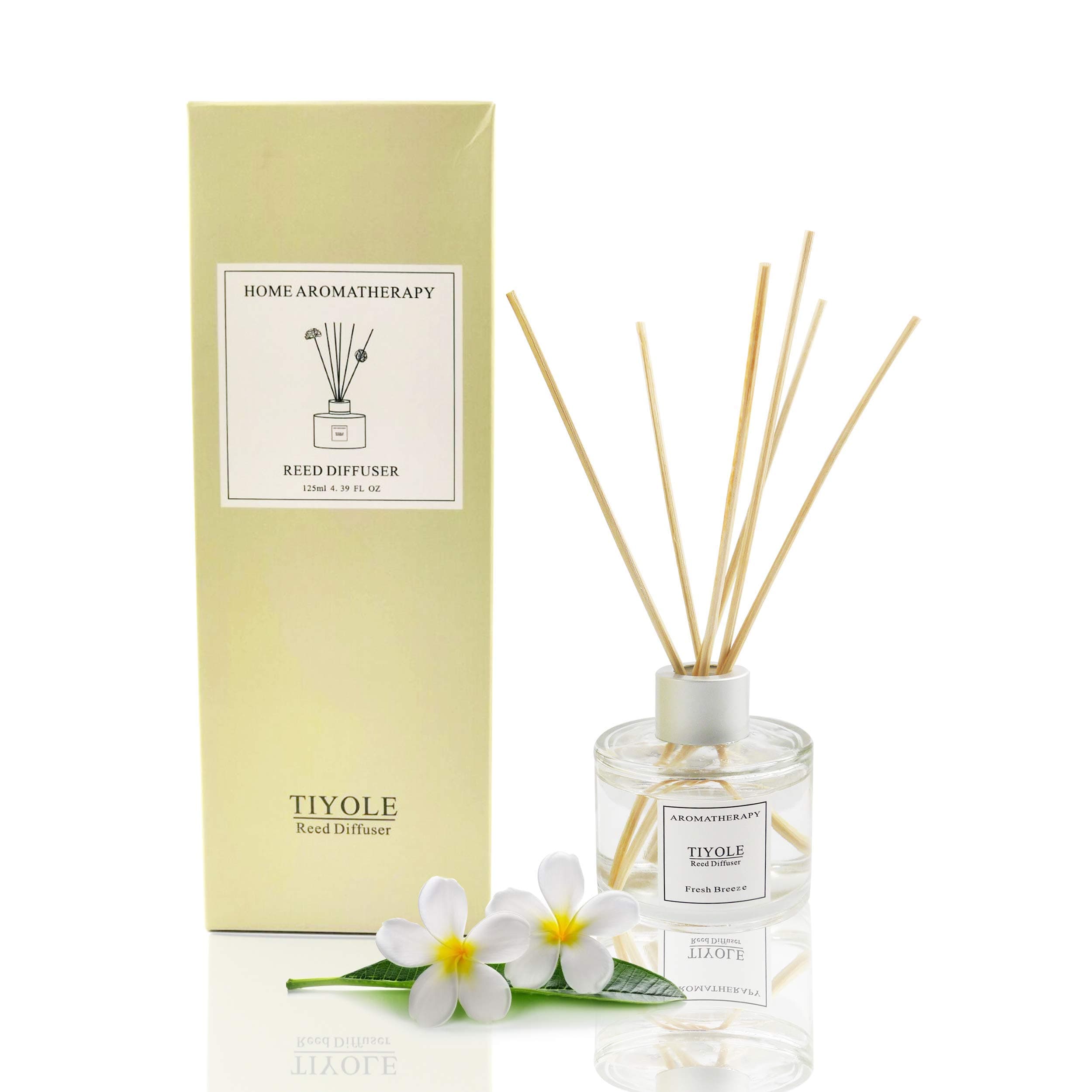 TIYOLE Reed Diffuser Sticks Aromatic Stress Relief Sandalwood Diffuser Room Diffusers with Sticks