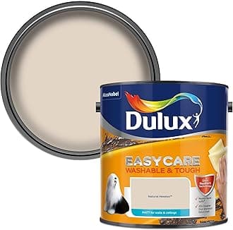 Dulux500001 Easycare Bathroom Soft Sheen Emulsion Paint For Walls And Ceilings - Natural Hessian 2.5L