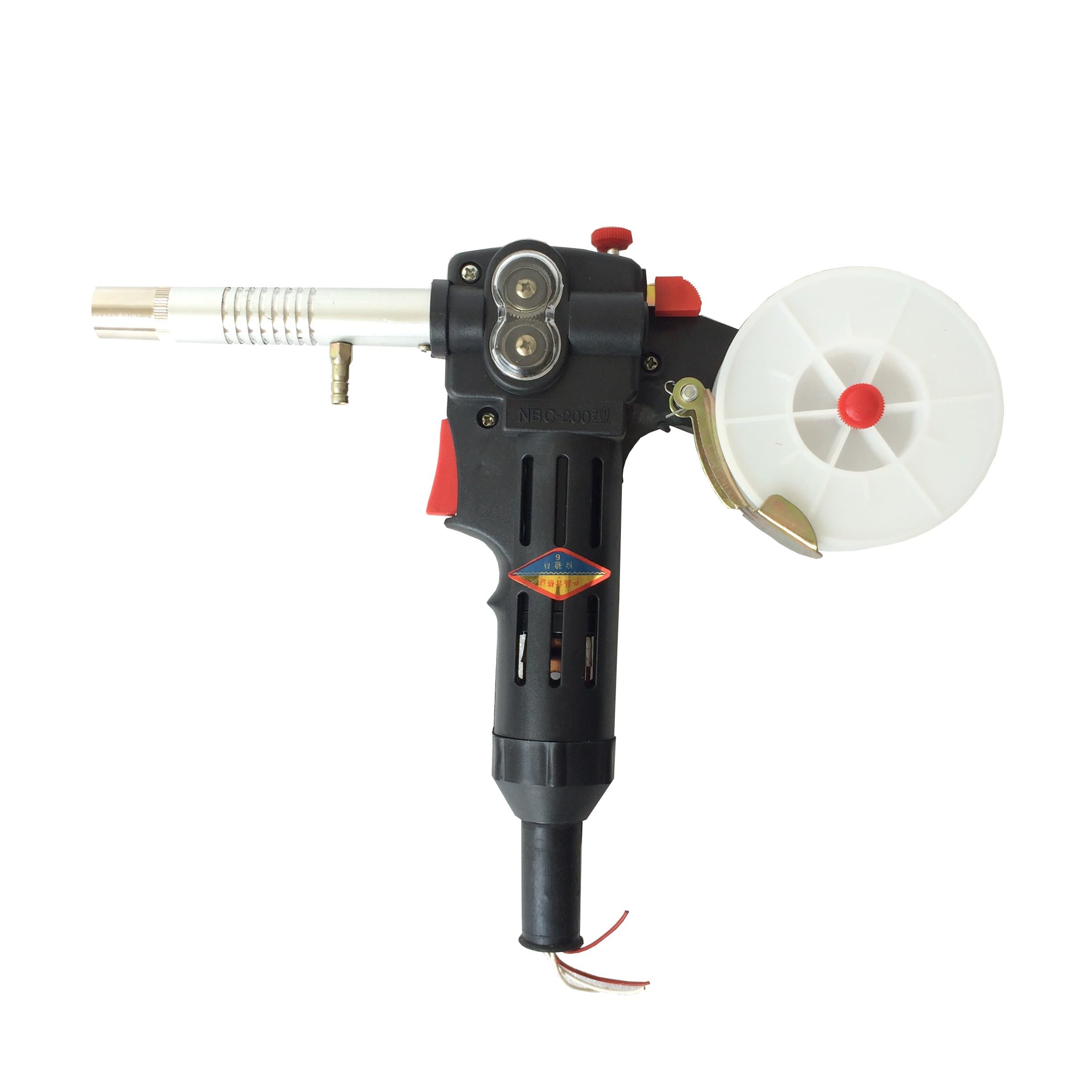 MIG Spool Gun Push Pull Feeder Aluminum Steel Welding Torch Body 180A without Cable