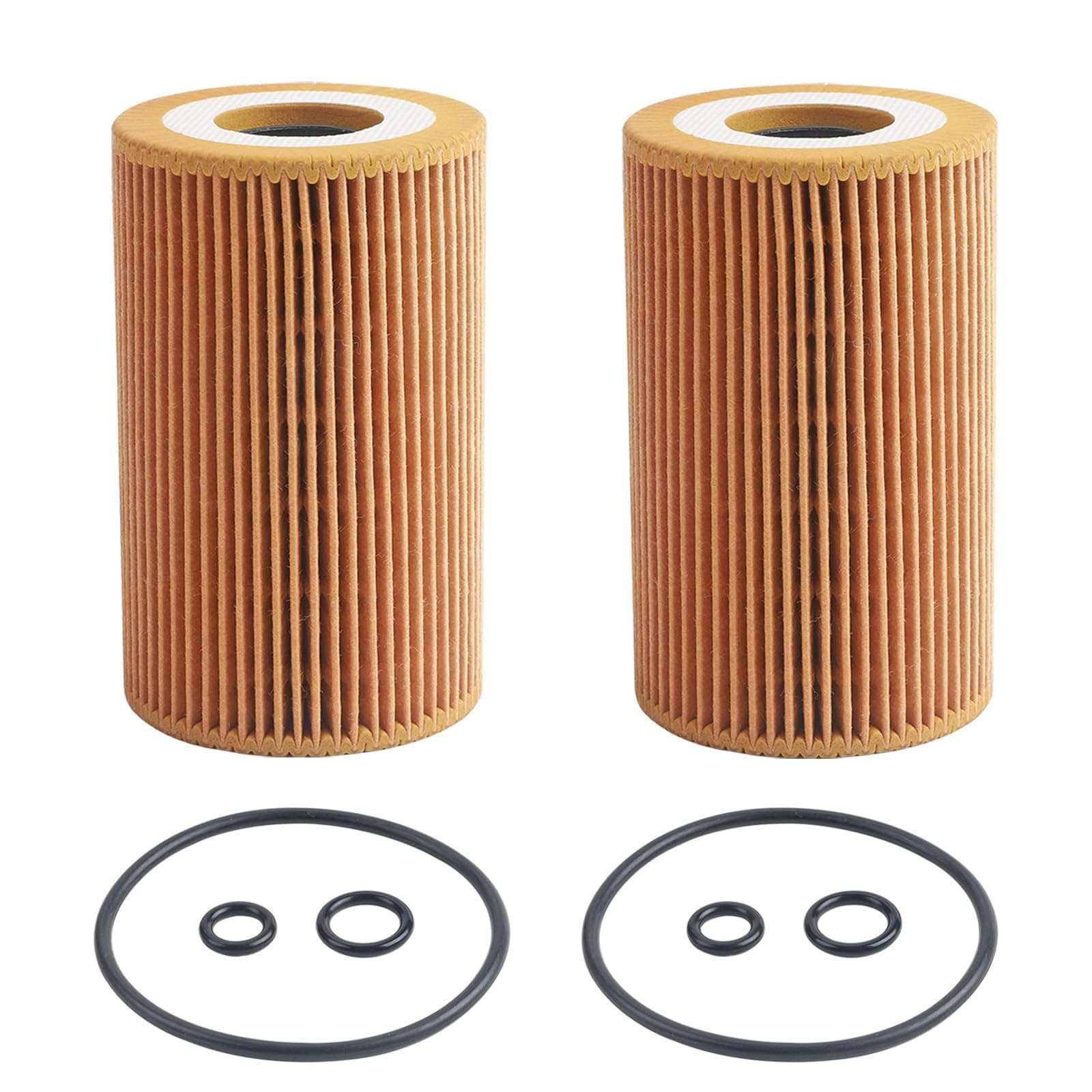 Oil Filter Compatible with 2012-2014 VW Passat 2.0L L4 Diesel TDi Engine Replaces# HU7008Z (2Pcs)