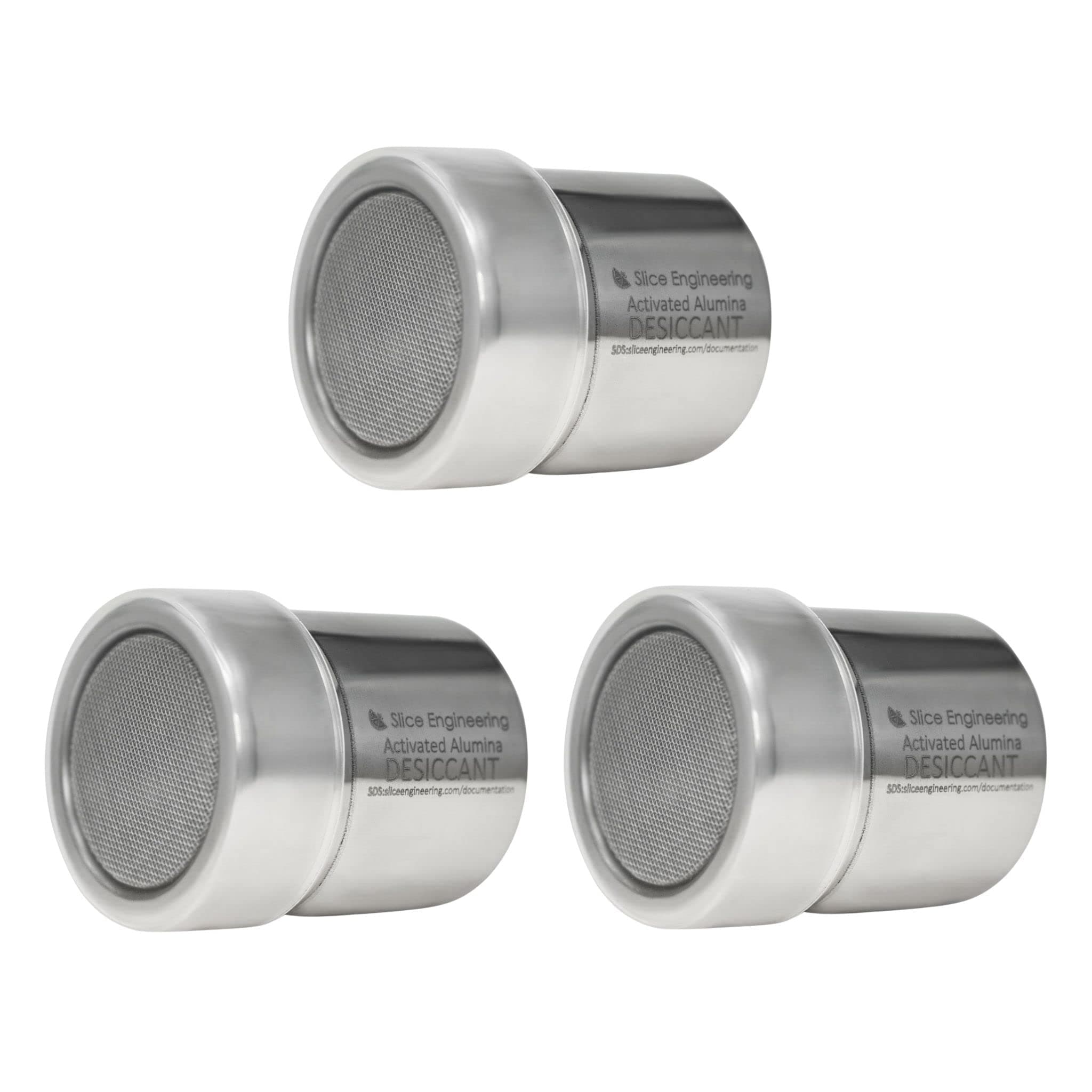 Slice Engineering - Filament Drying Desiccant - Place Inside Spool, Dry Box, Storage Bag, Dryer Box, or Any Filament Storage! - Alumina Desiccants 10x More Powerful Than Silica Gel - 3-Pack