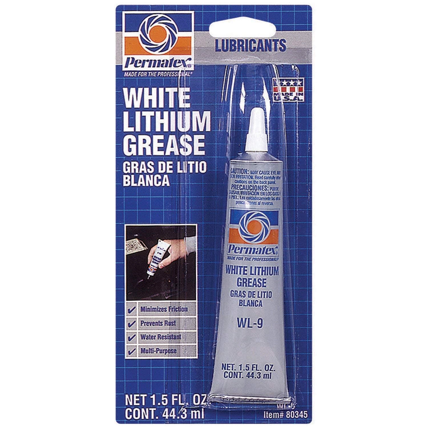 80345 White Lithium Grease, 1.5 oz.