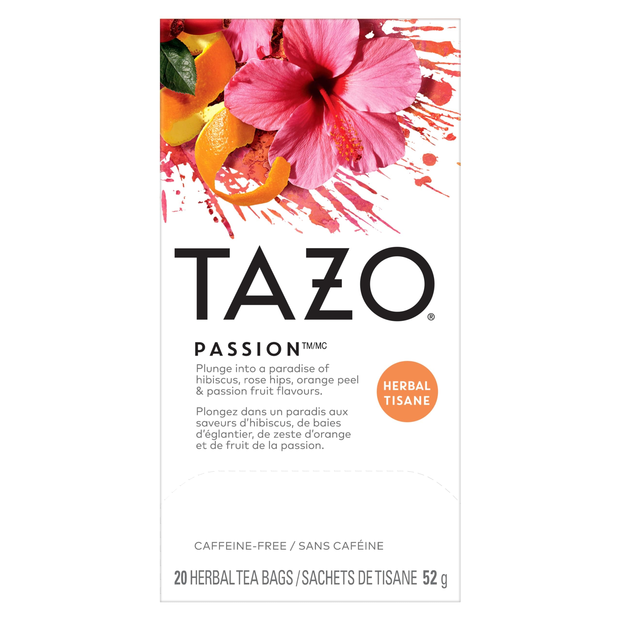 Tea, Passion Tea, Tea Bags, 20 ct
