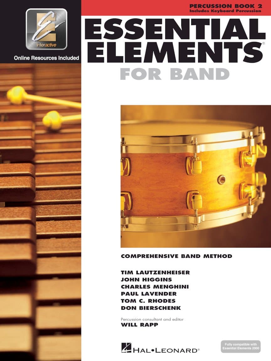 Essential Elements for Band - Percussion and Keyboard Percussion Book 2 with EEi Online Access | Intermediate Percussion Method and Sheet Music for Students and Teachers | Comprehensive Band Method