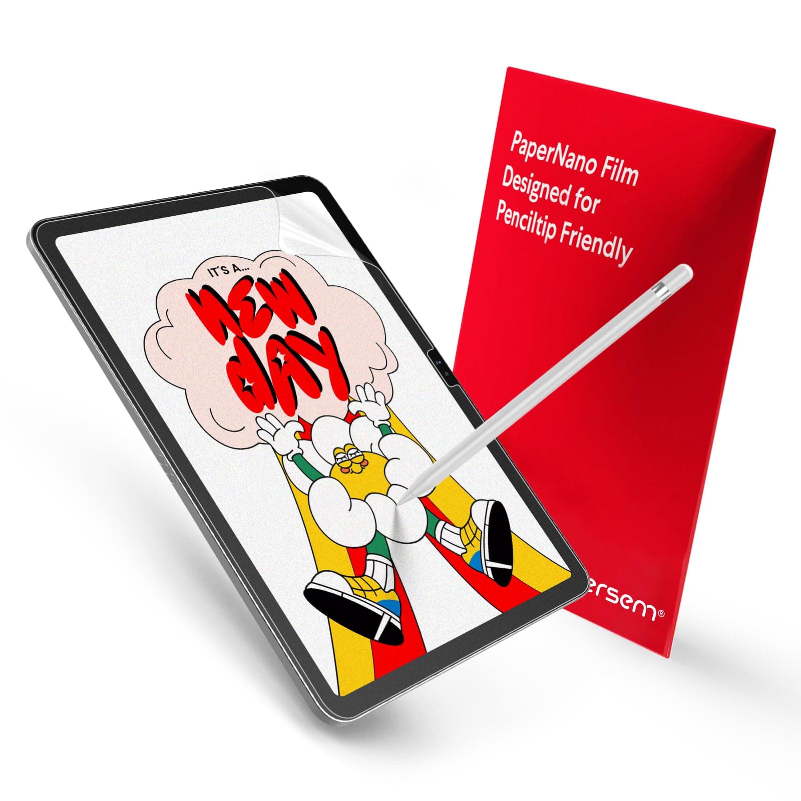 2-Pack Paper Screen Protector for iPad 10th/11th Generation A16 (2022/2025, 10.9/11 Inch) & iPad Air 11 Inch M4/M3/M2 (2026/2025/2024), Matte PET Film for Drawing, Anti-Glare, Easy Installation